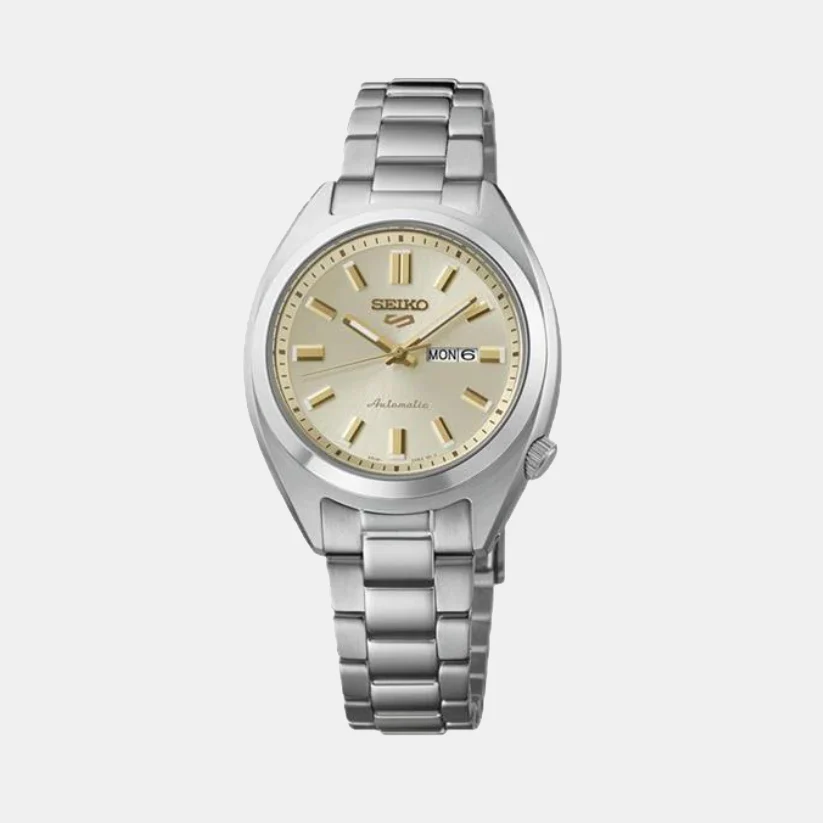 5 Sports Women Automatic Beige Dial Analog Stainless Steel Watch SRE023K1