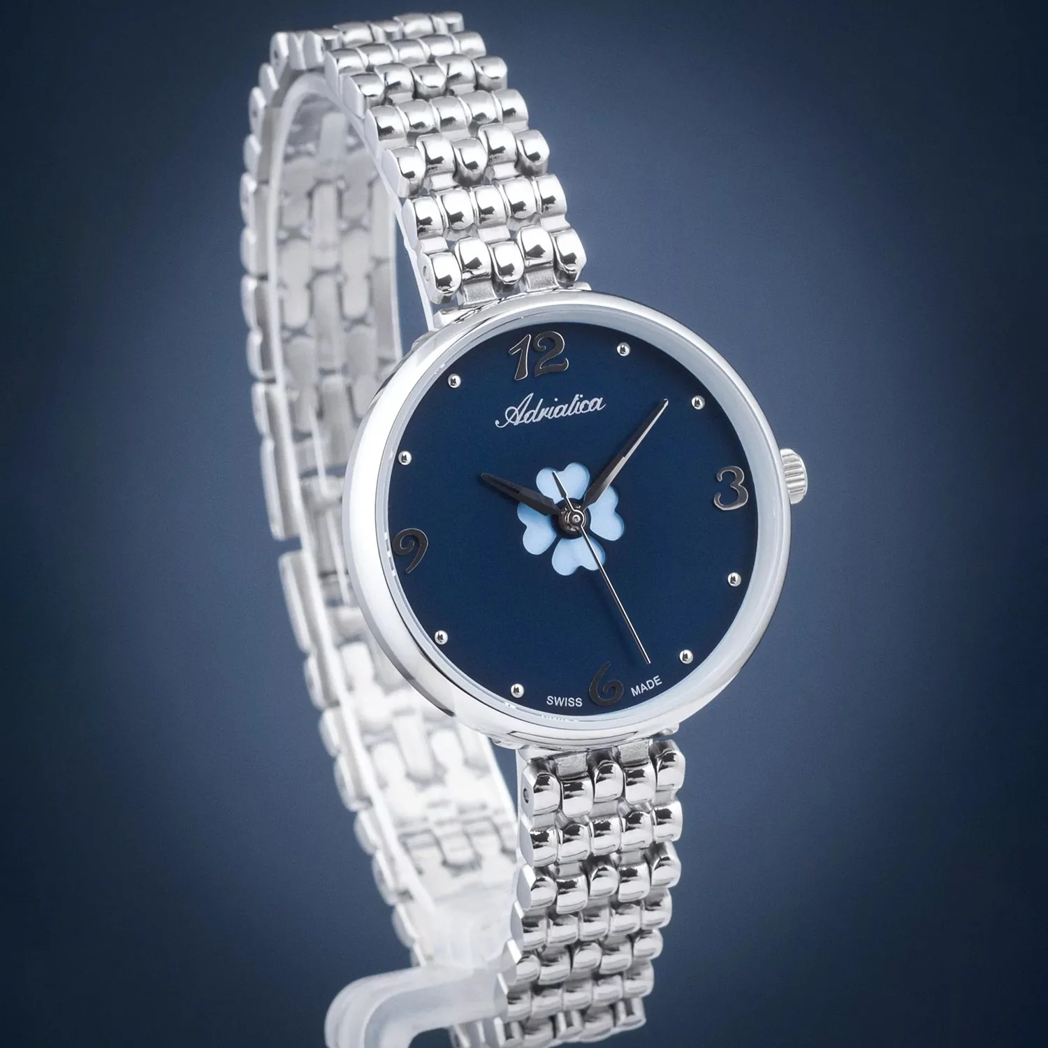 Essence Women Quartz Blue Dial Analog Stainless Steel Watch A3783.5175Q - Image 7