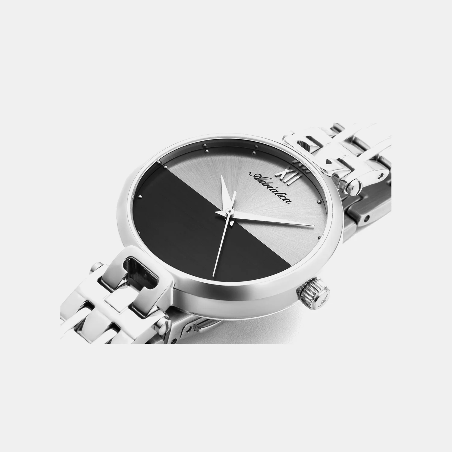 Essence Women Quartz Grey Dial Analog Stainless Steel Watch A3526.5187Q - Image 2