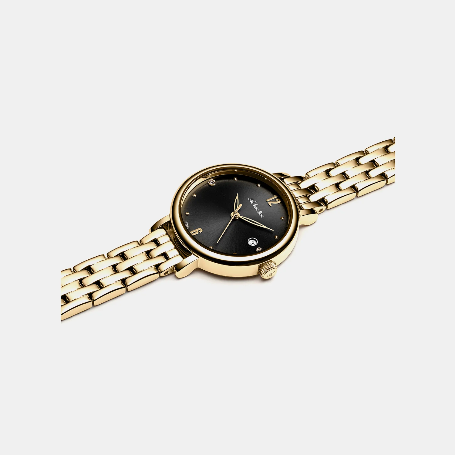 Essence Women Quartz Gun Dial Analog Stainless Steel Watch A3830.1176Q - Image 2