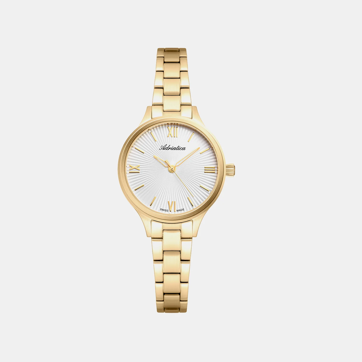 Essence Women Quartz Silver Dial Analog Stainless Steel Watch A3537.1163Q