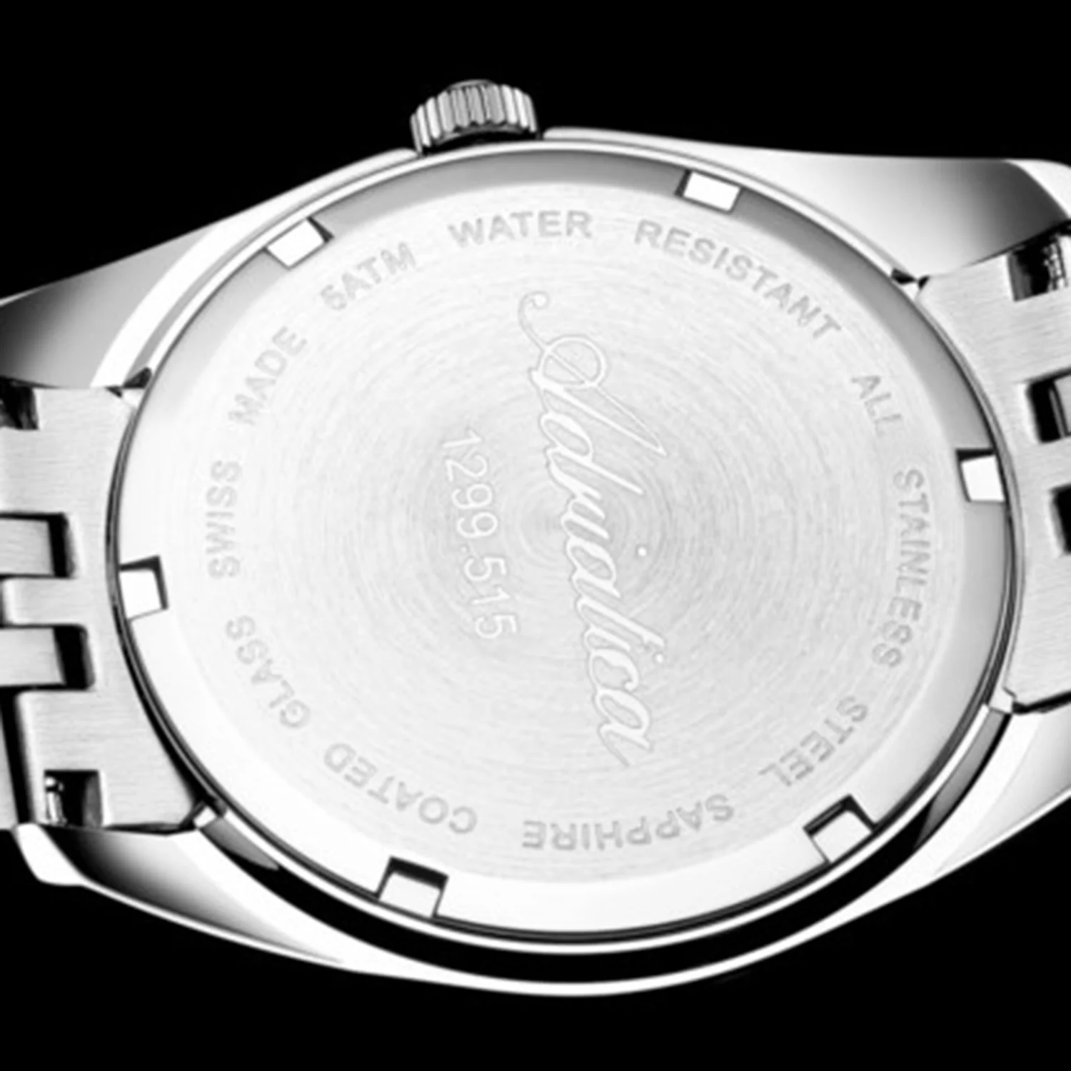 Men Quartz Black Dial Analog Stainless Steel Watch A1299.5114Q - Image 4