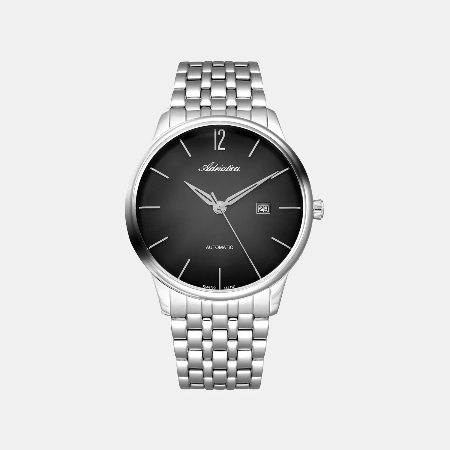 Men Quartz Black Dial Analog Stainless Steel Watch A8269.5154Q