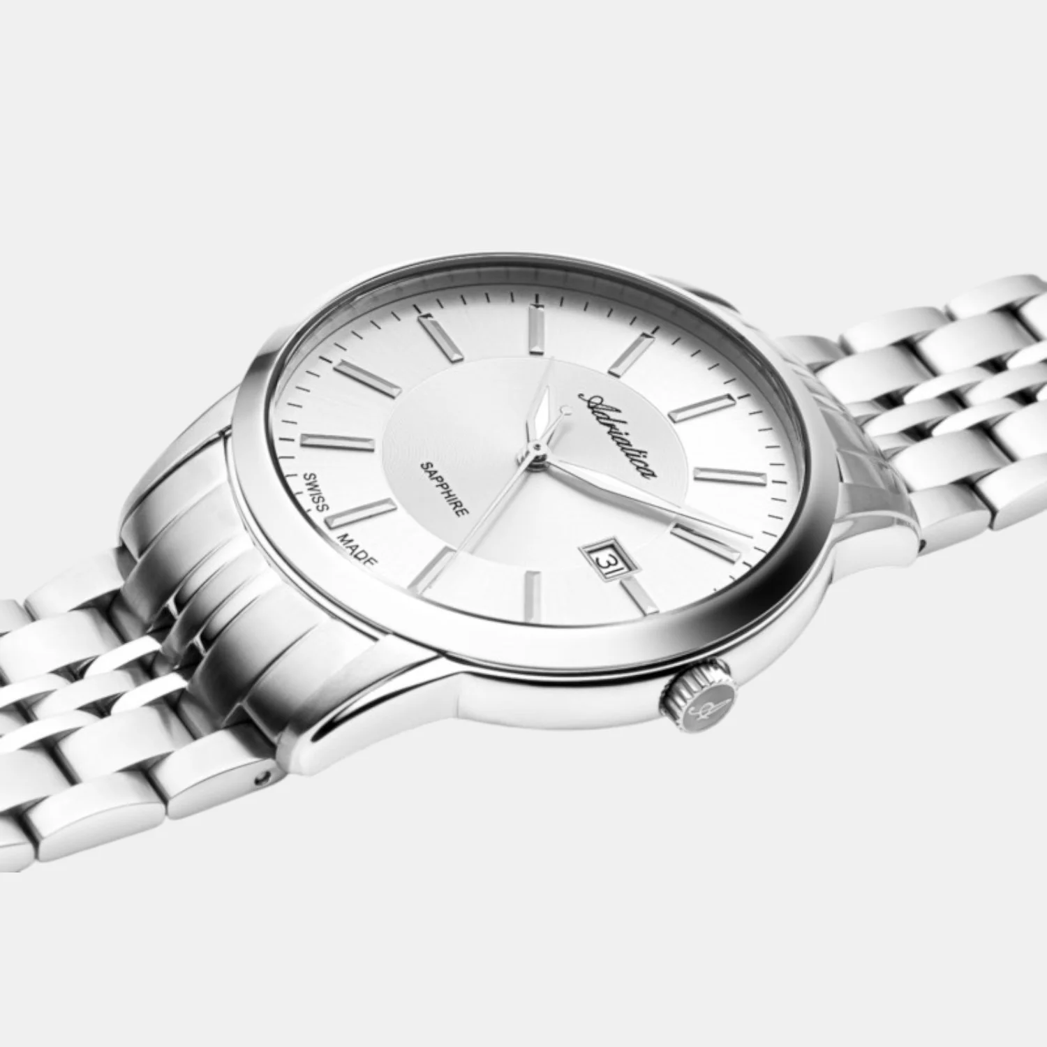 Men Quartz Silver Dial Analog Stainless Steel Watch A8306.5113Q - Image 2
