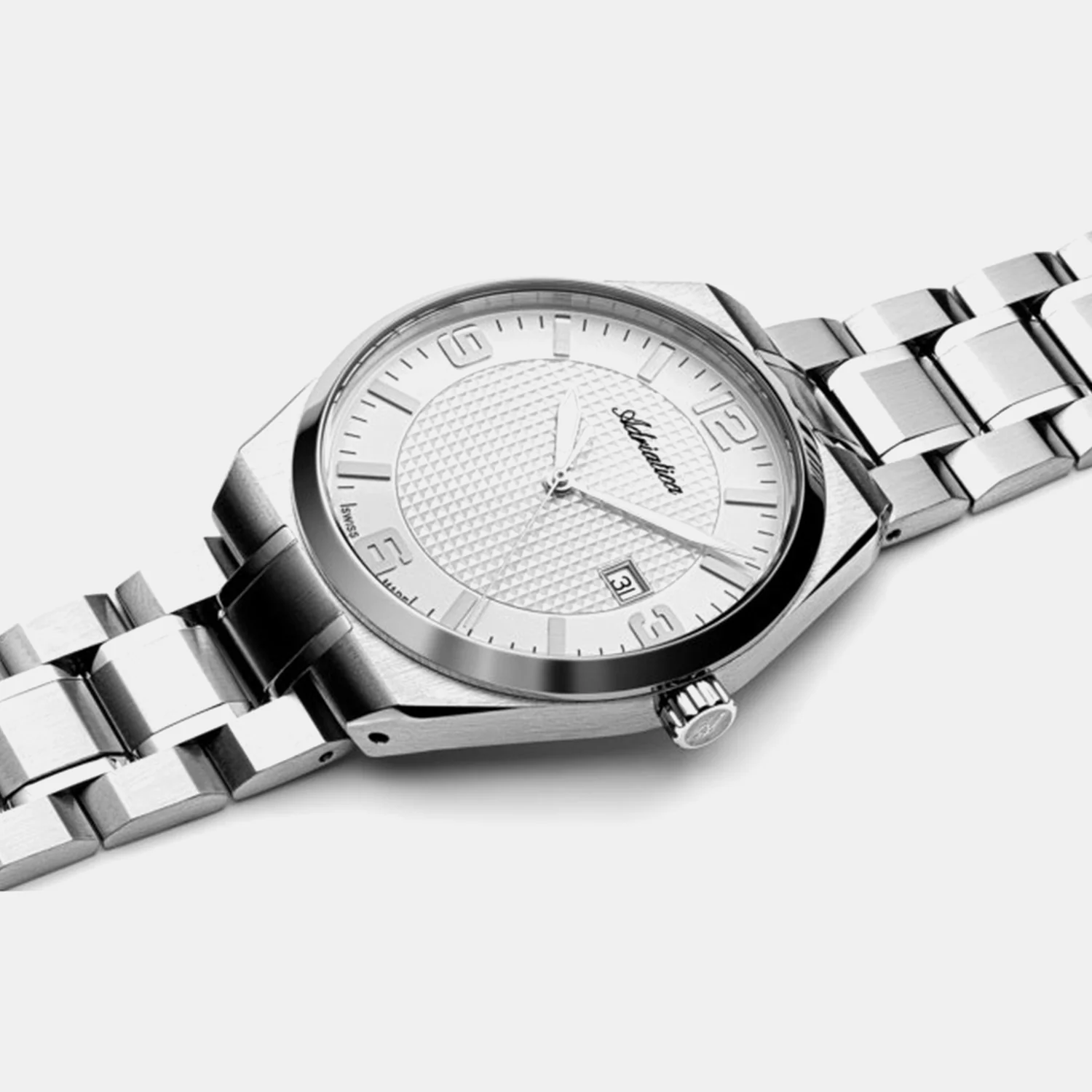 Men Quartz Silver Dial Analog Stainless Steel Watch A8343.5153Q - Image 4