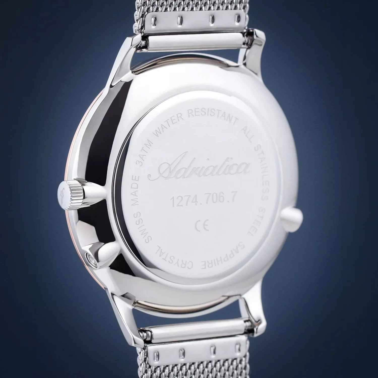 Moonphase For Him Men Quartz Silver Dial Analog Stainless Steel Watch A1274.R123QF - Image 9
