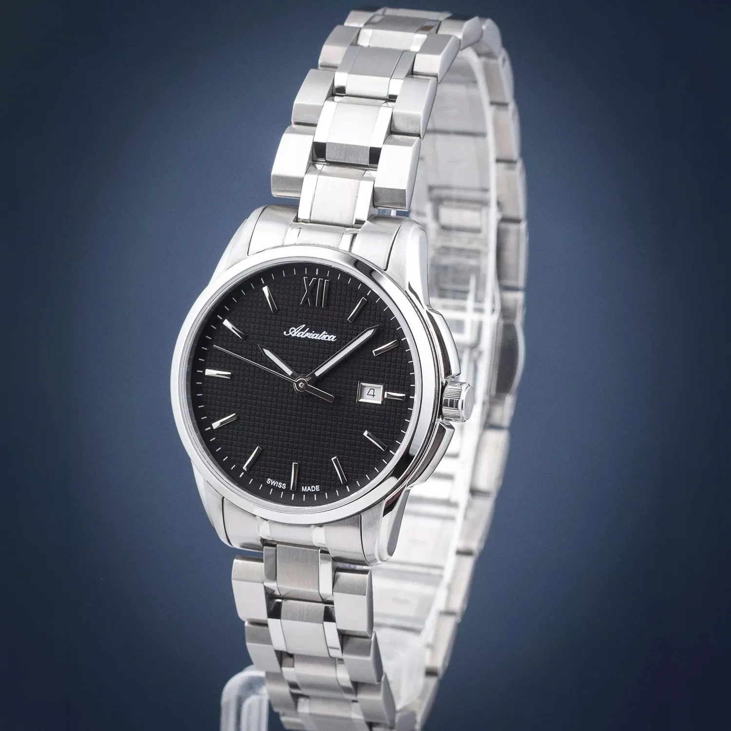 Pairs Women Quartz Black Dial Analog Stainless Steel Watch A3190.5164Q - Image 4