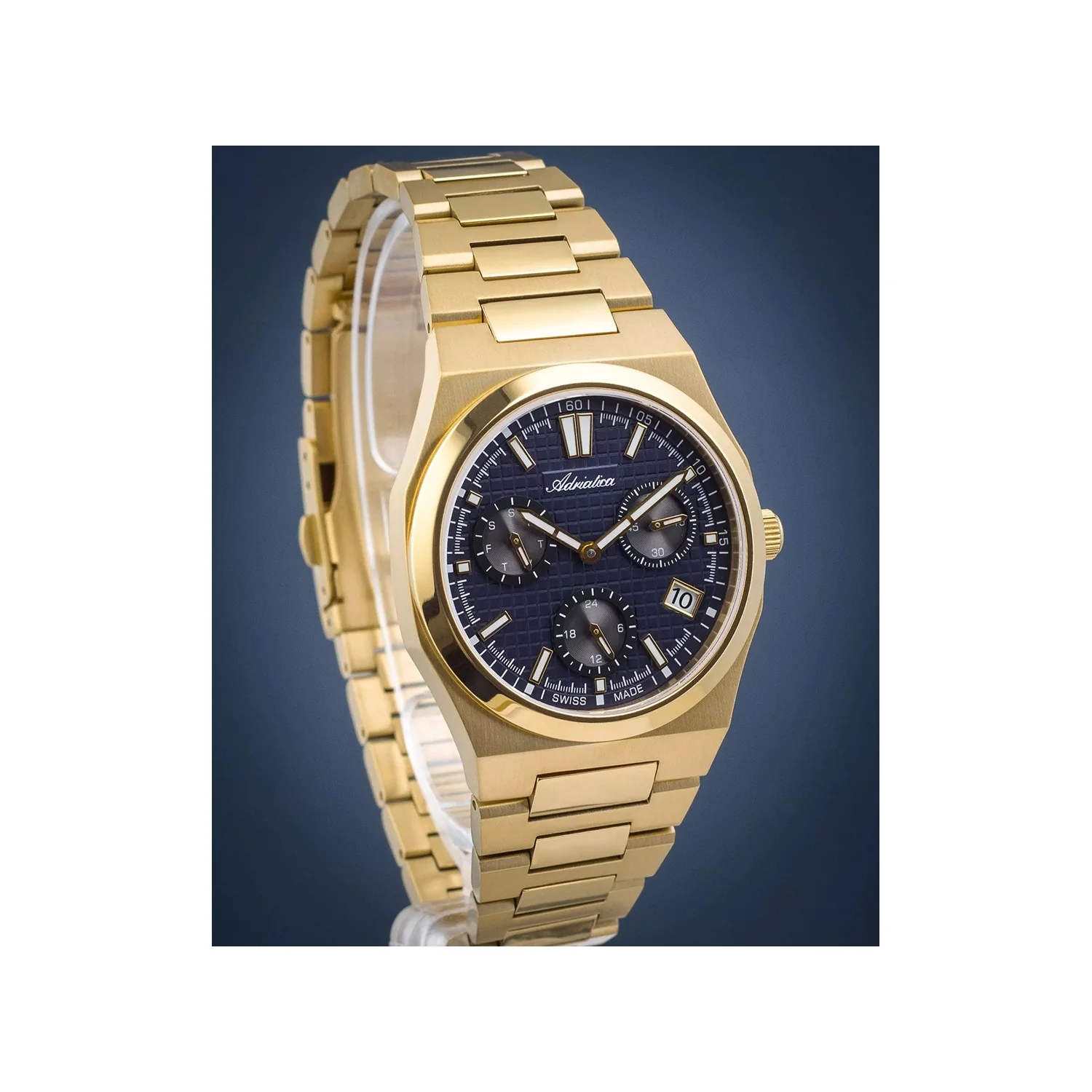 Portofino Men Quartz Blue Dial Analog Stainless Steel Watch A8326.1115QF - Image 2