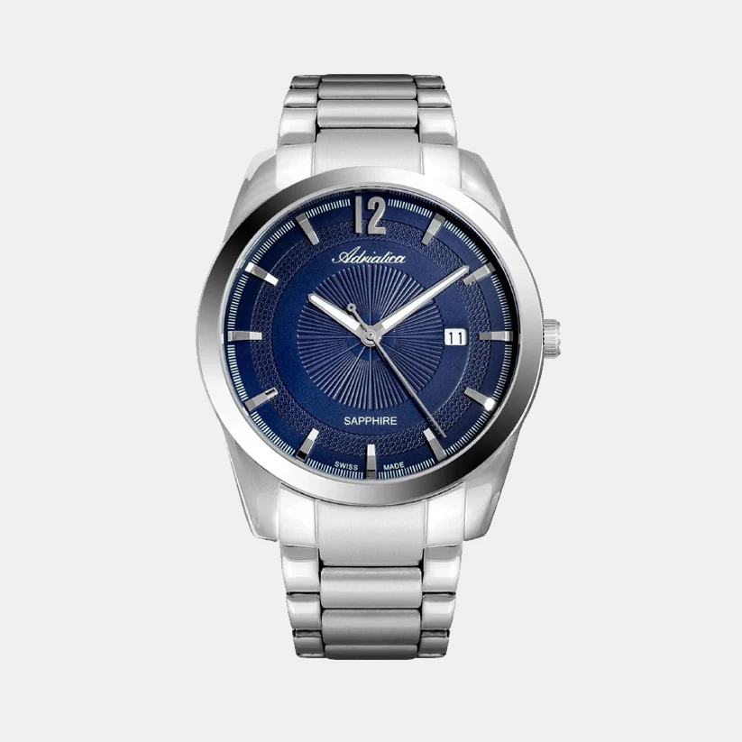 Premiere Men Quartz Blue Dial Analog Stainless Steel Watch A8306.5115Q