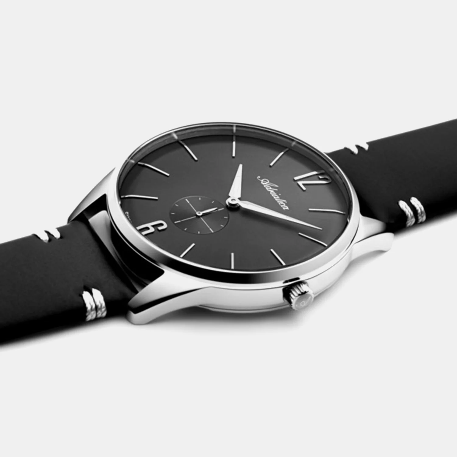 Premiere Men Quartz Gun Dial Analog Leather Watch A8264.5256XLQ - Image 2