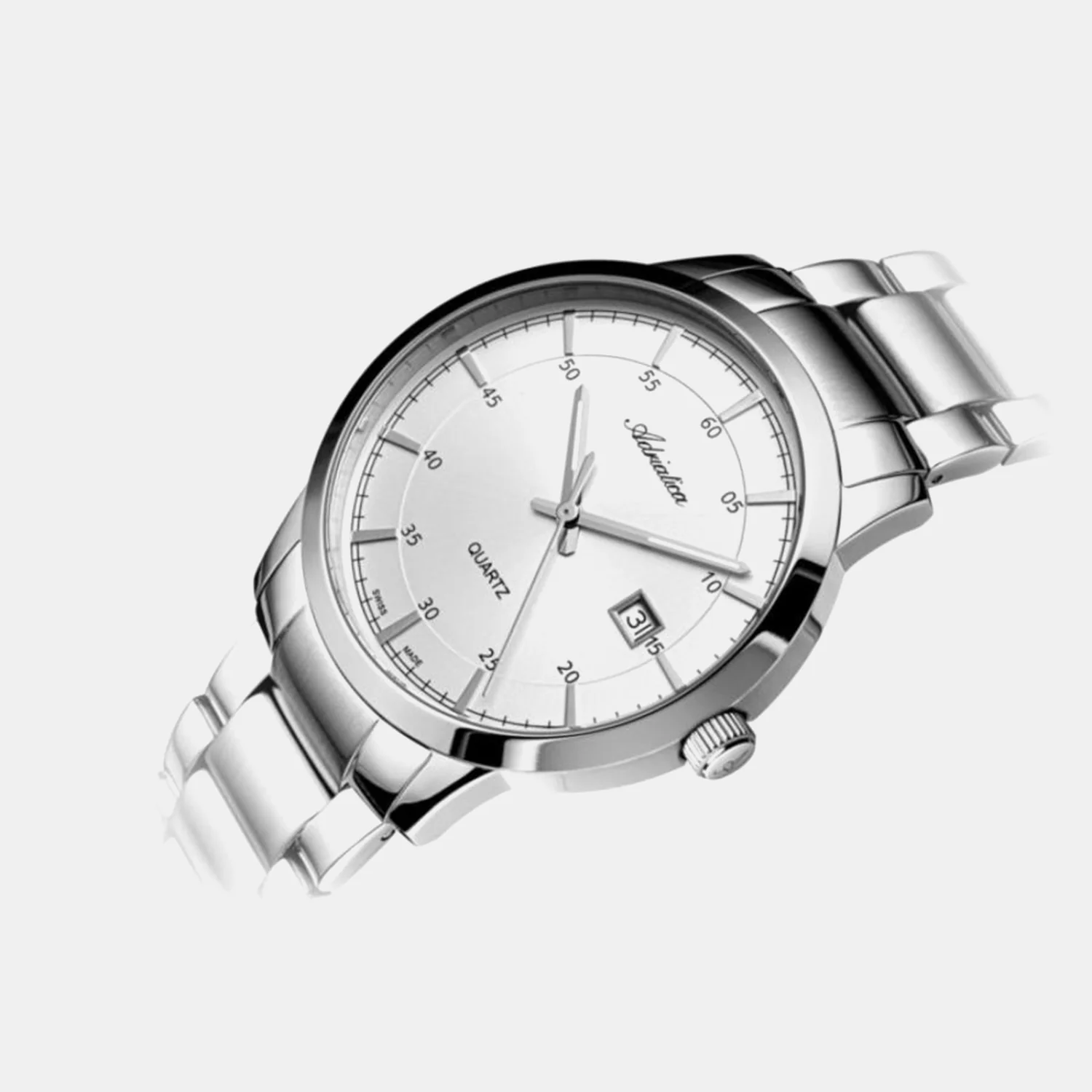 Premiere Men Quartz Silver Dial Analog Stainless Steel Watch A8302.5113Q - Image 2