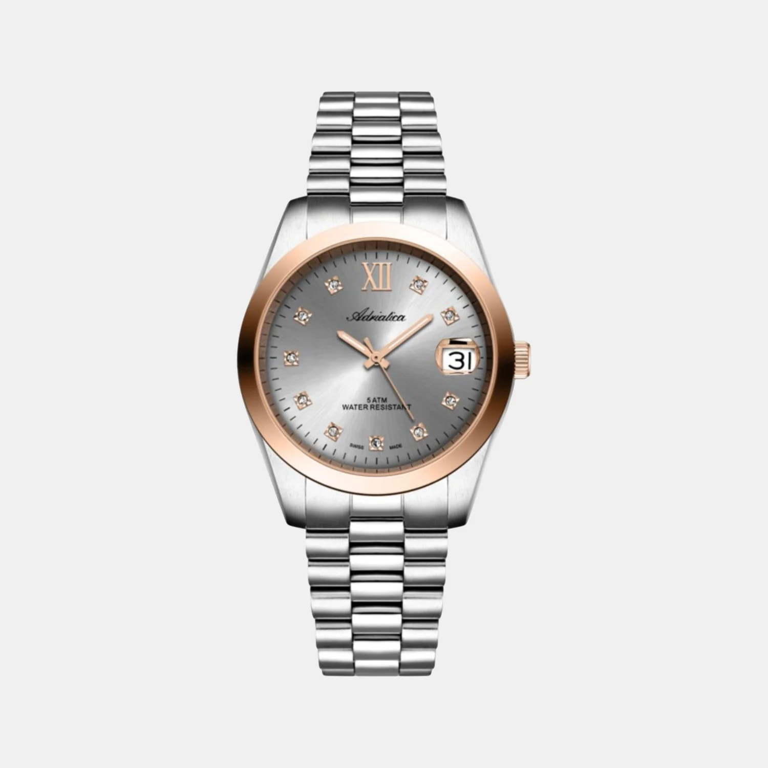 Women Quartz Grey Dial Analog Stainless Steel Watch A3199.R187Q