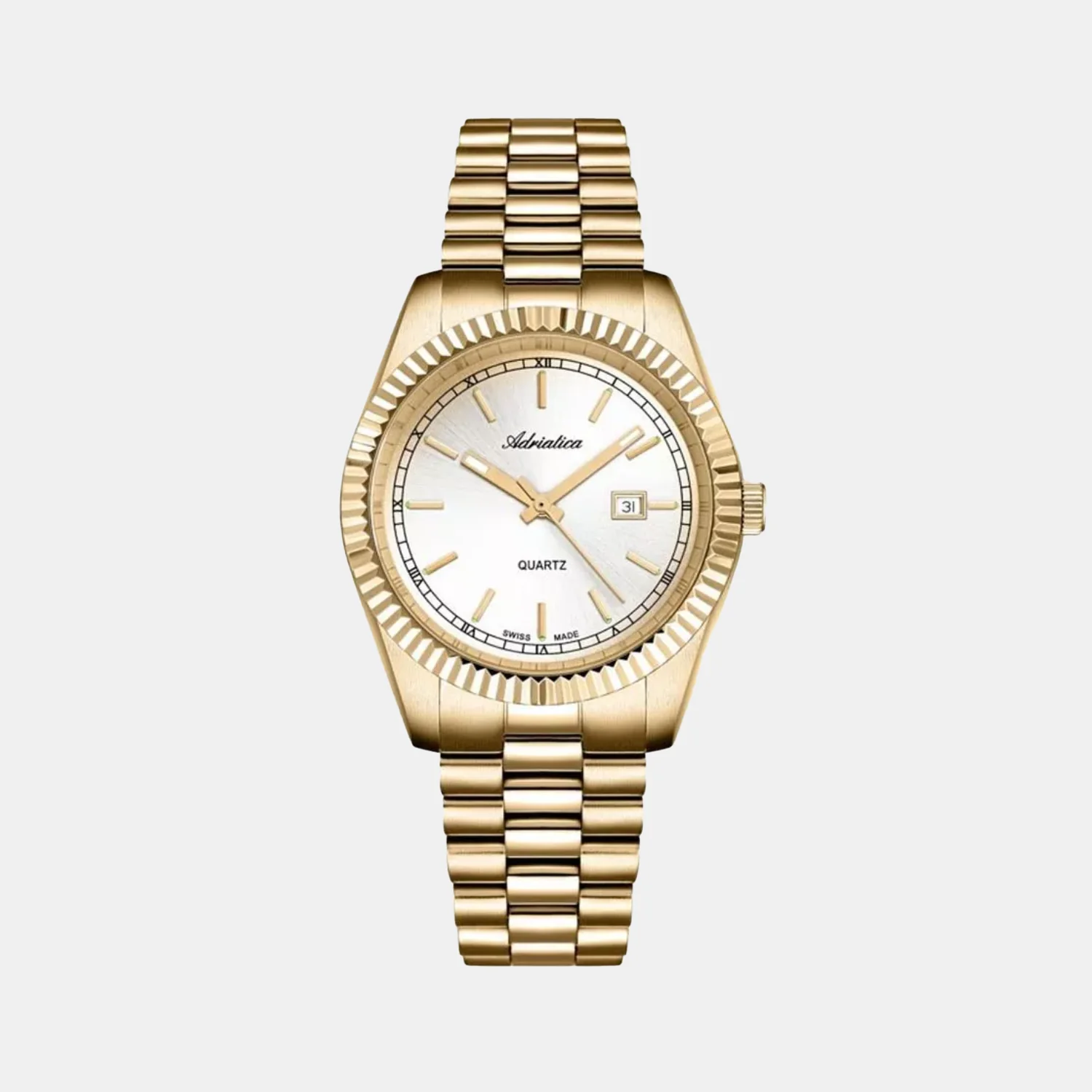 Women Quartz Silver Dial Analog Stainless Steel Watch A3090.1113QXL