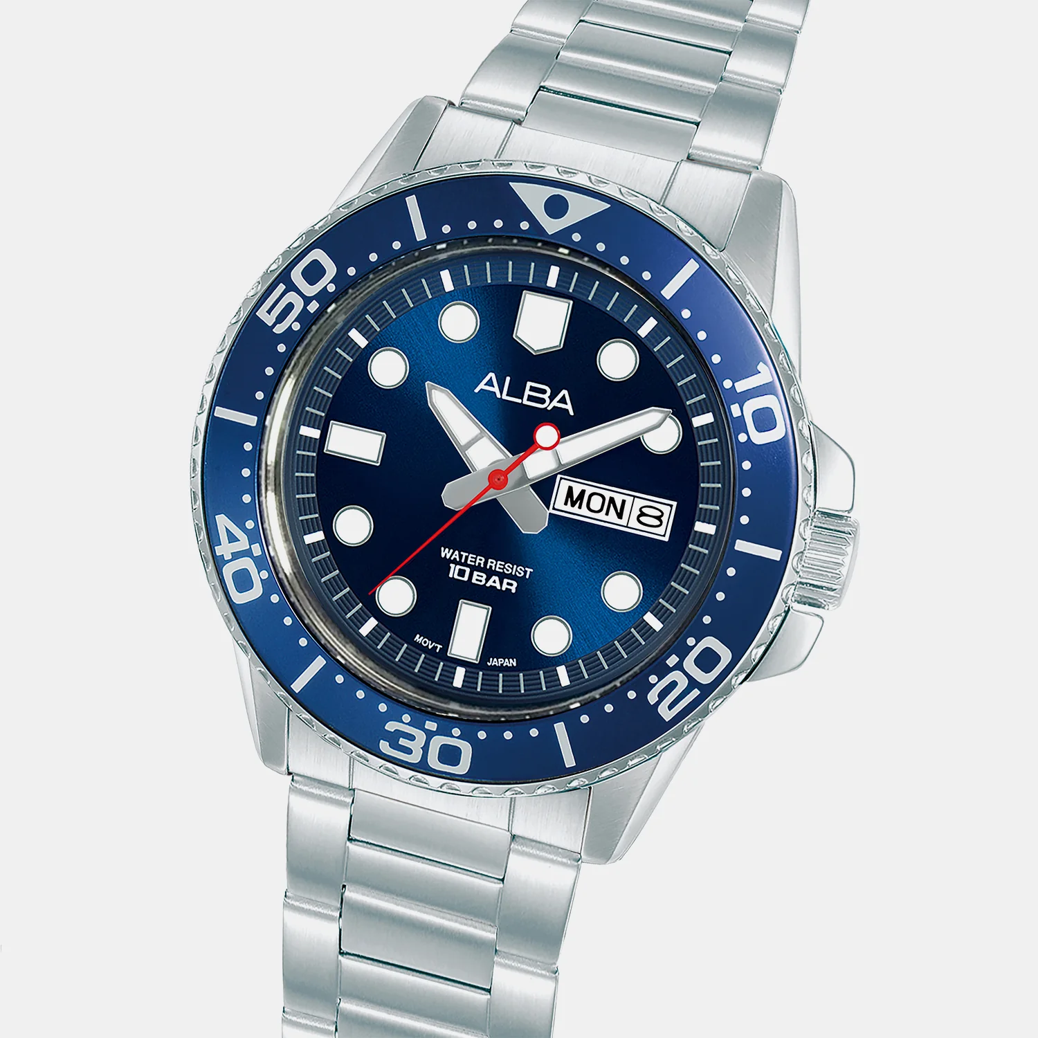 Active Men Quartz Blue Dial Analog Stainless Steel Watch AV3597X1 - Image 2