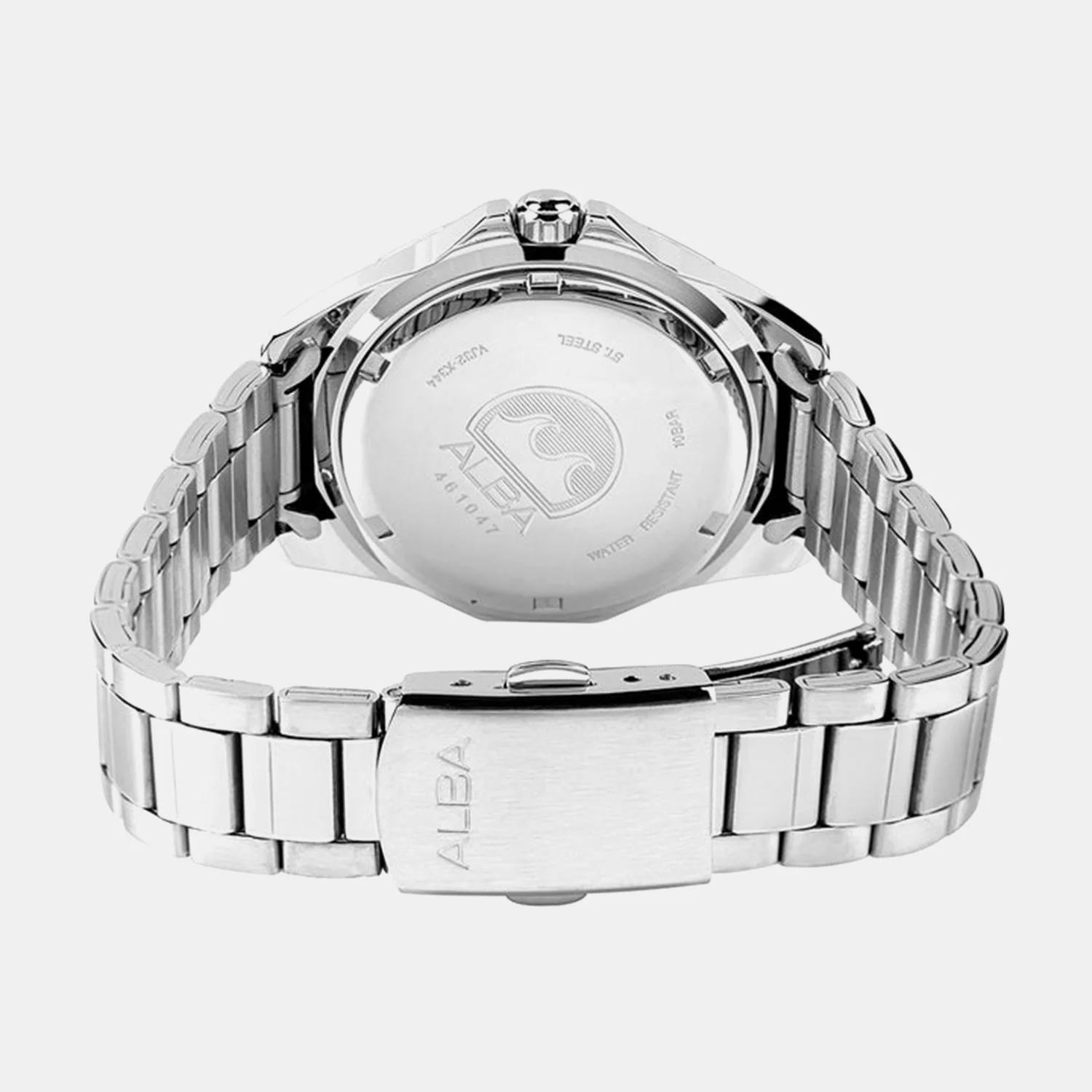 Active Women Quartz Blue Dial Analog Stainless Steel Watch AG8P25X1 - Image 3