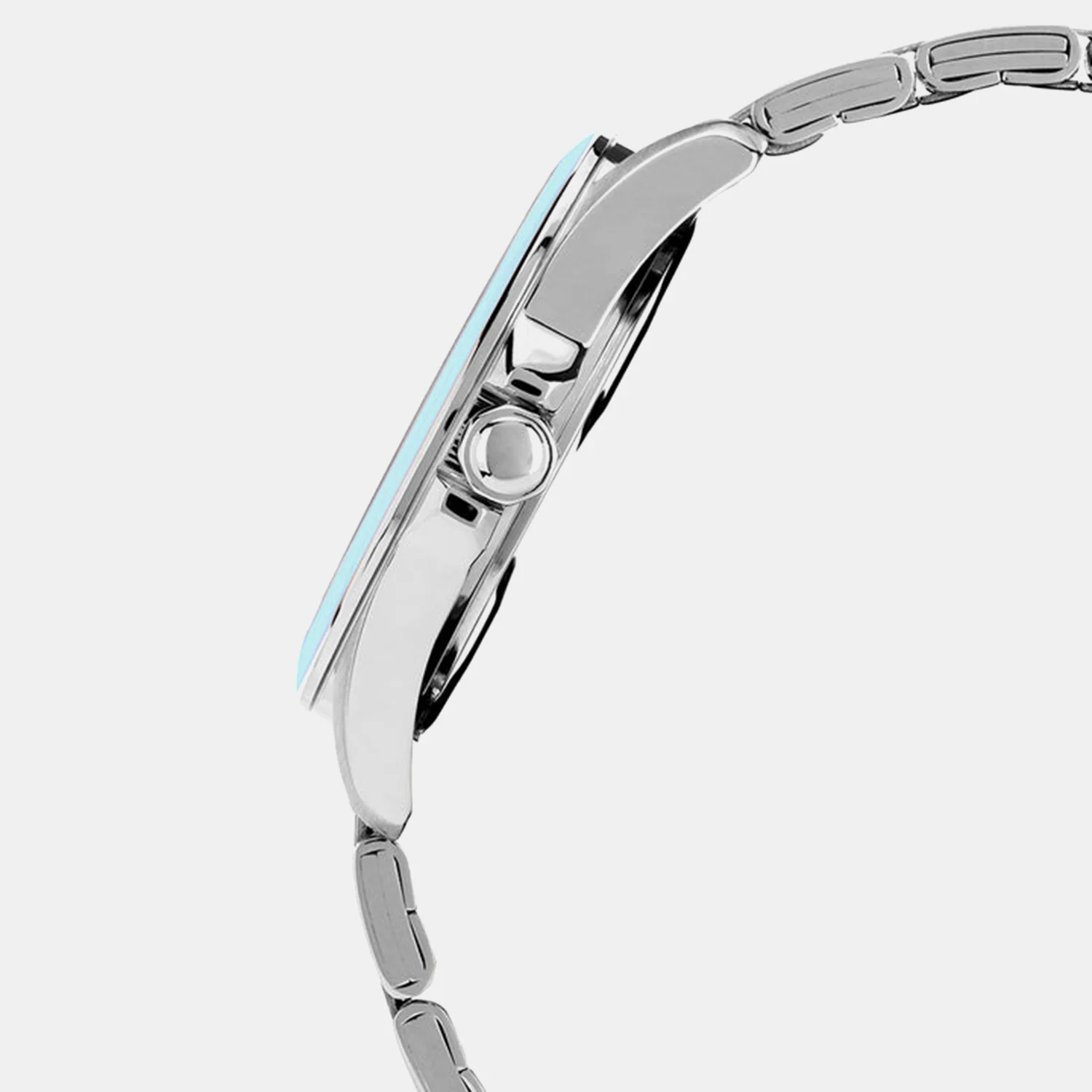Fashion Women Quartz Light Blue Dial Analog Stainless Steel Watch AH7DV9X1 - Image 3