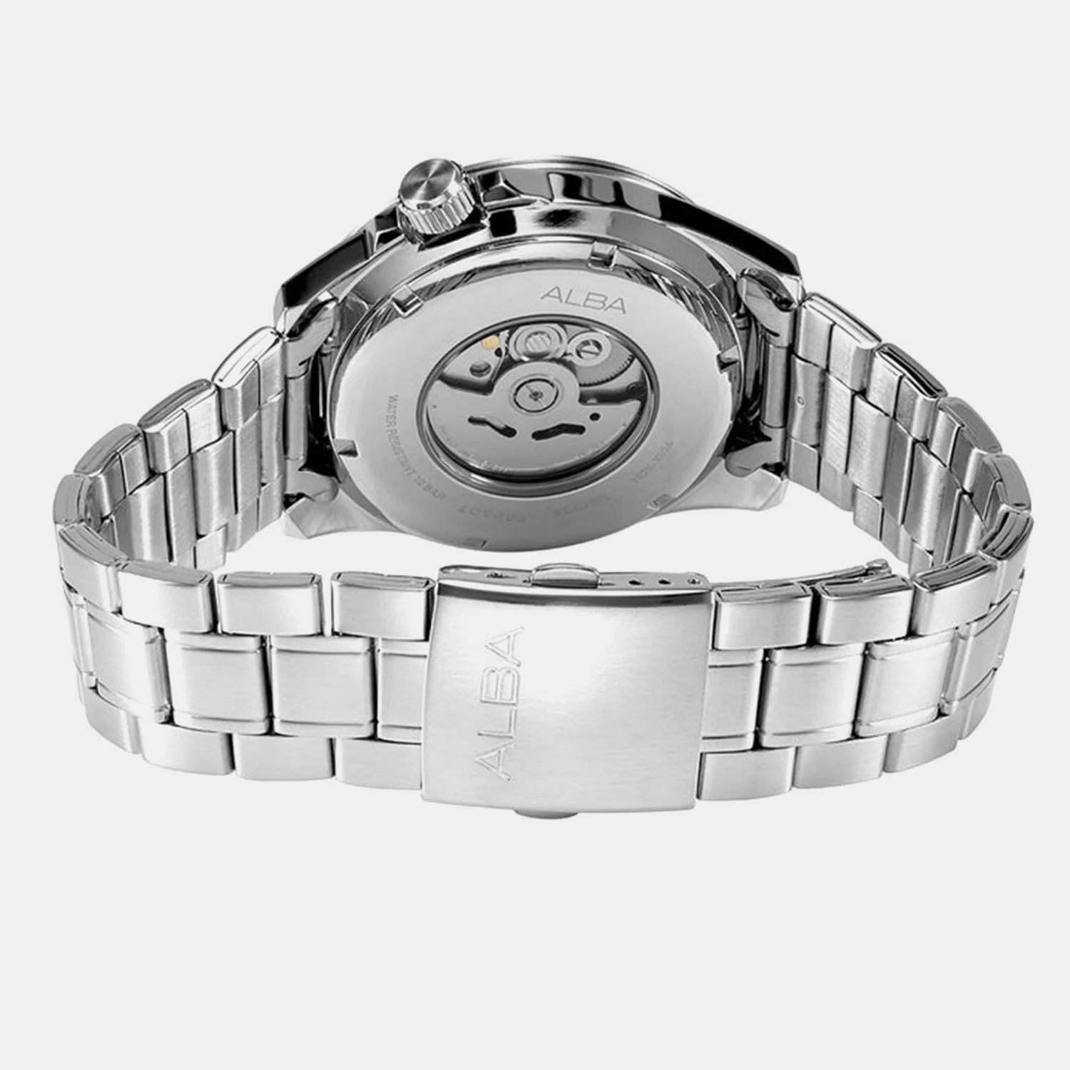 Mechanical Men Automatic Cream Dial Analog Stainless Steel Watch AL4719X1 - Image 4
