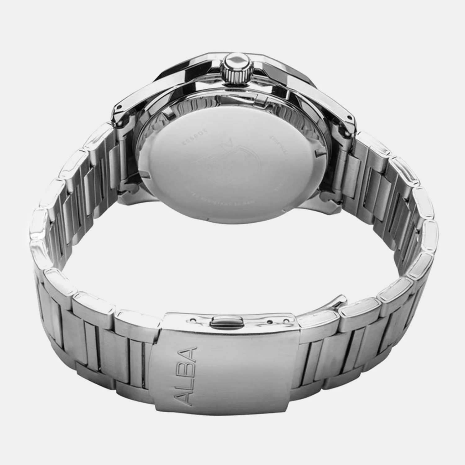 Mechanical Men Automatic Black Dial Analog Stainless Steel Watch AL4539X1 - Image 3