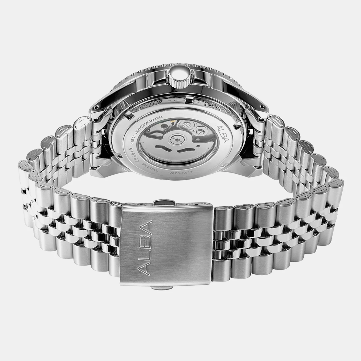 Mechanical Men Automatic Green Dial Analog Stainless Steel Watch AU4053X1 - Image 5