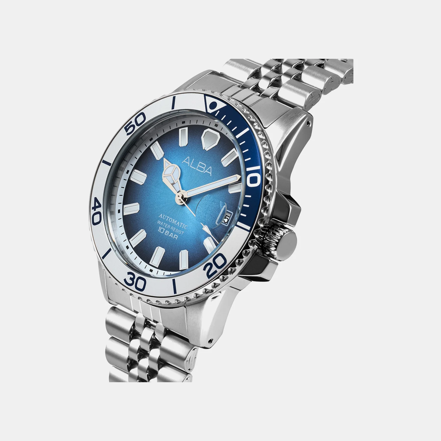 Men Automatic Blue Dial Analog Steel Watch AU4059X1 - Image 2