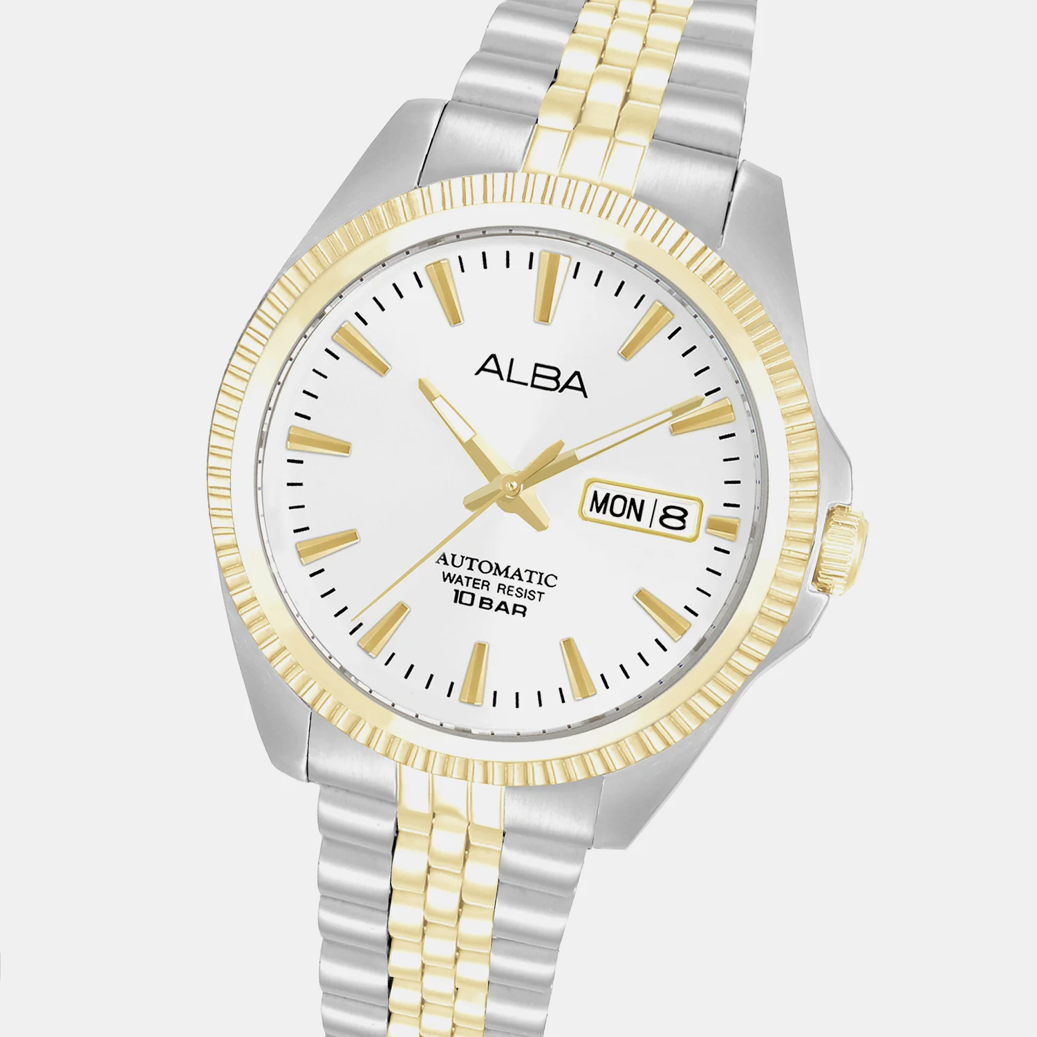 Men Automatic Silver Dial Analog Steel Watch AL4784X1 - Image 3