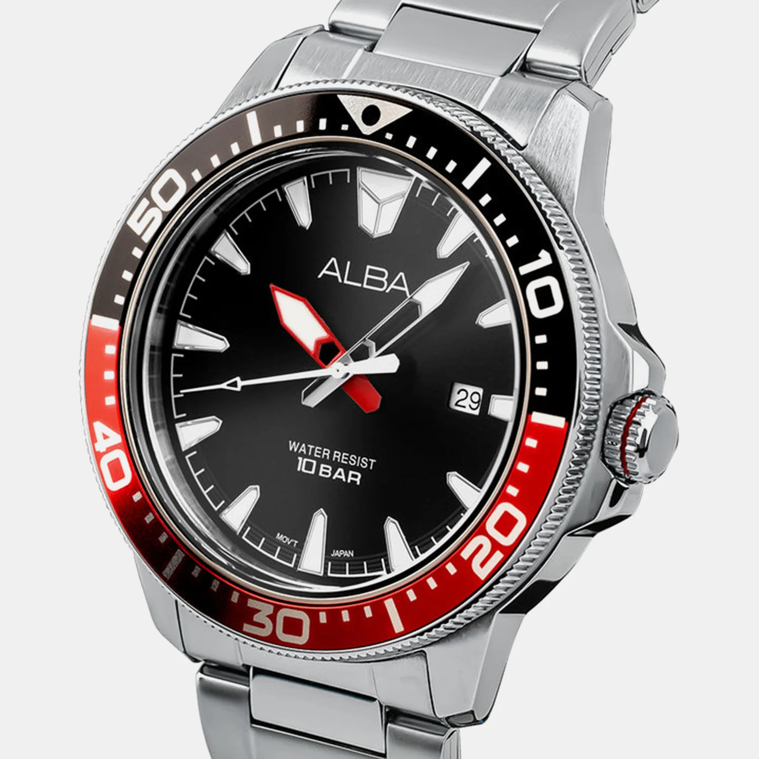 Men Quartz Black Dial Analog Stainless Steel Watch AS9T99X1 - Image 3