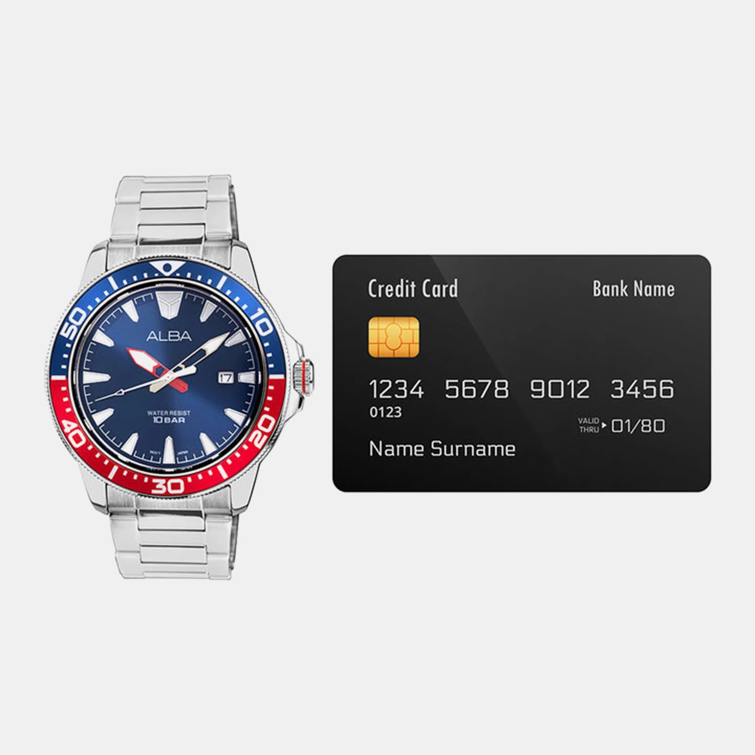 Men Quartz Blue Dial Analog Stainless Steel Watch AS9T97X1 - Image 6