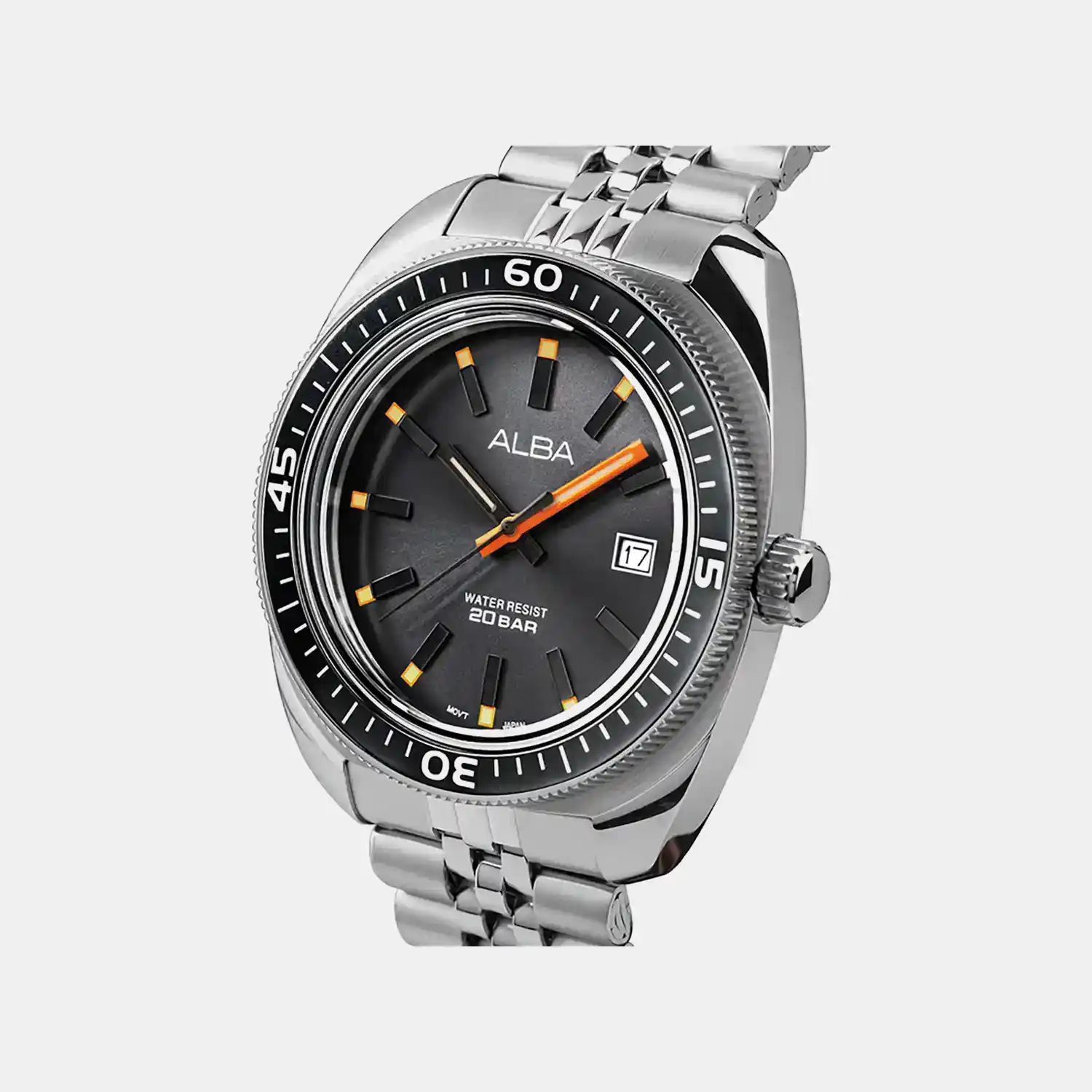 Men Quartz Silver Dial Analog Steel Watch AS9T87X1 - Image 4