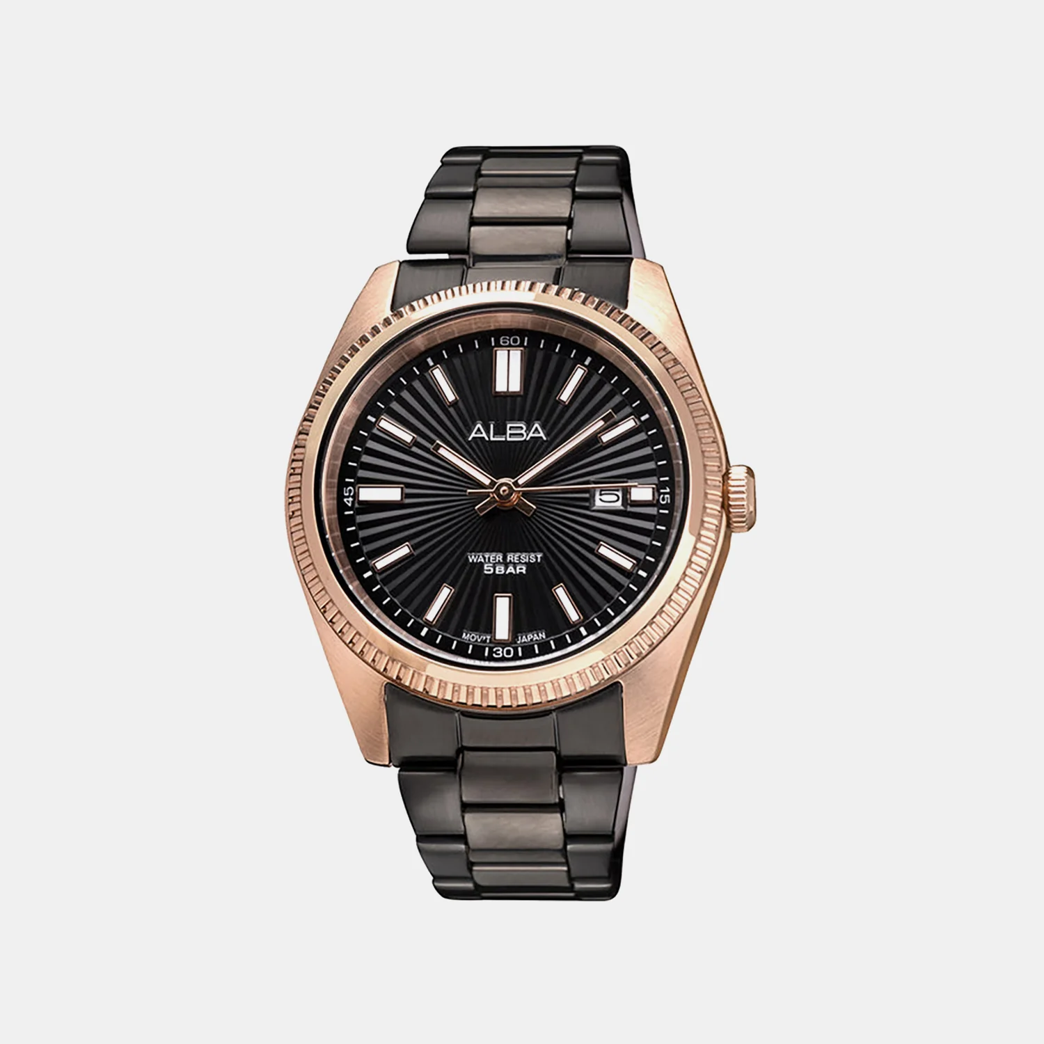 Women Quartz Black Dial Analog Stainless Steel Watch AH7CW4X1