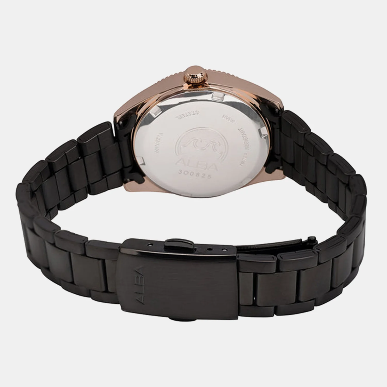 Women Quartz Black Dial Analog Stainless Steel Watch AH7CW4X1 - Image 3