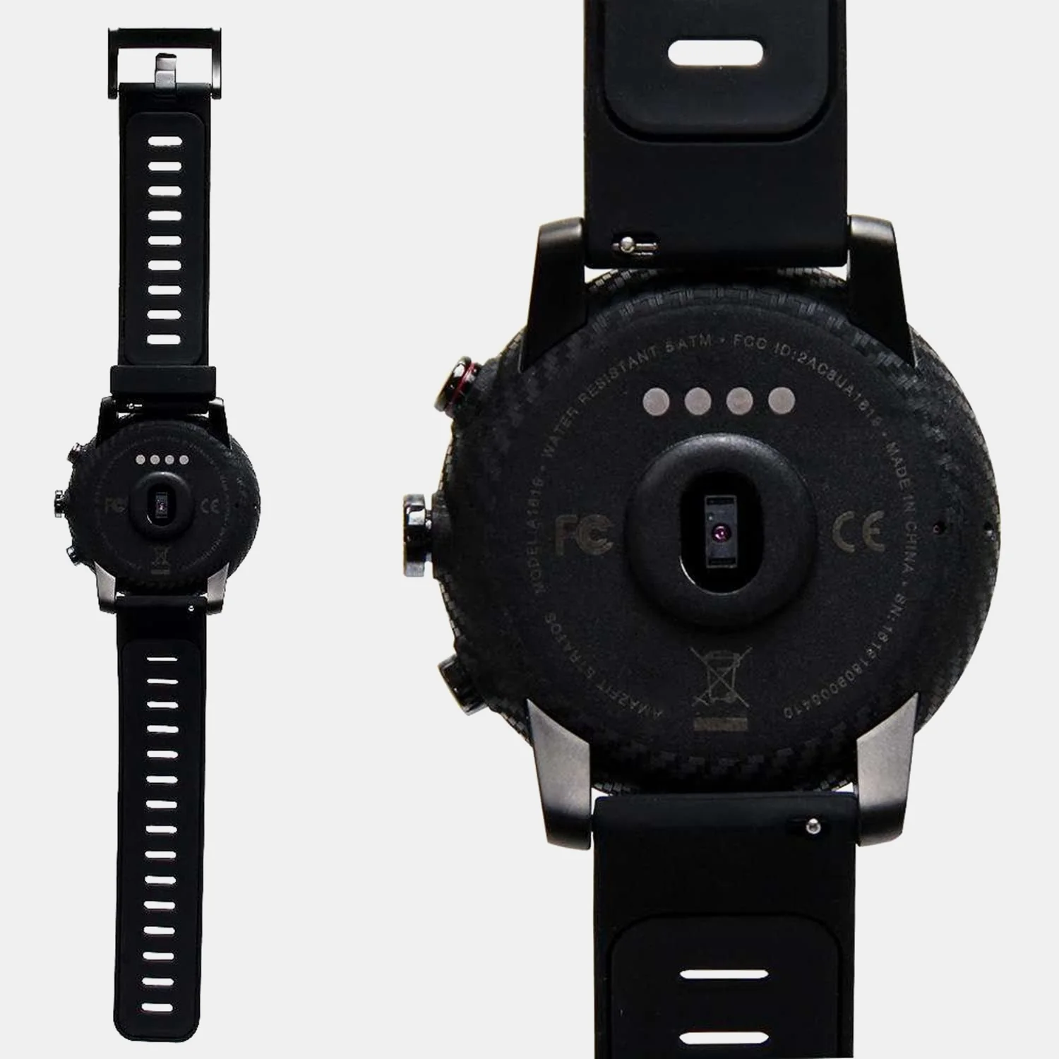 Stratos Men Quartz Black Dial Digital Silicone Watch Stratos Black - Image 5