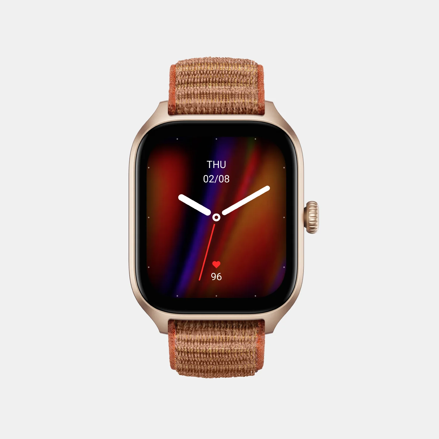Unisex Processor Autumn Brown Dial Amoled Silicone Watch GTS 4 AUTUMN BROWN - Image 2