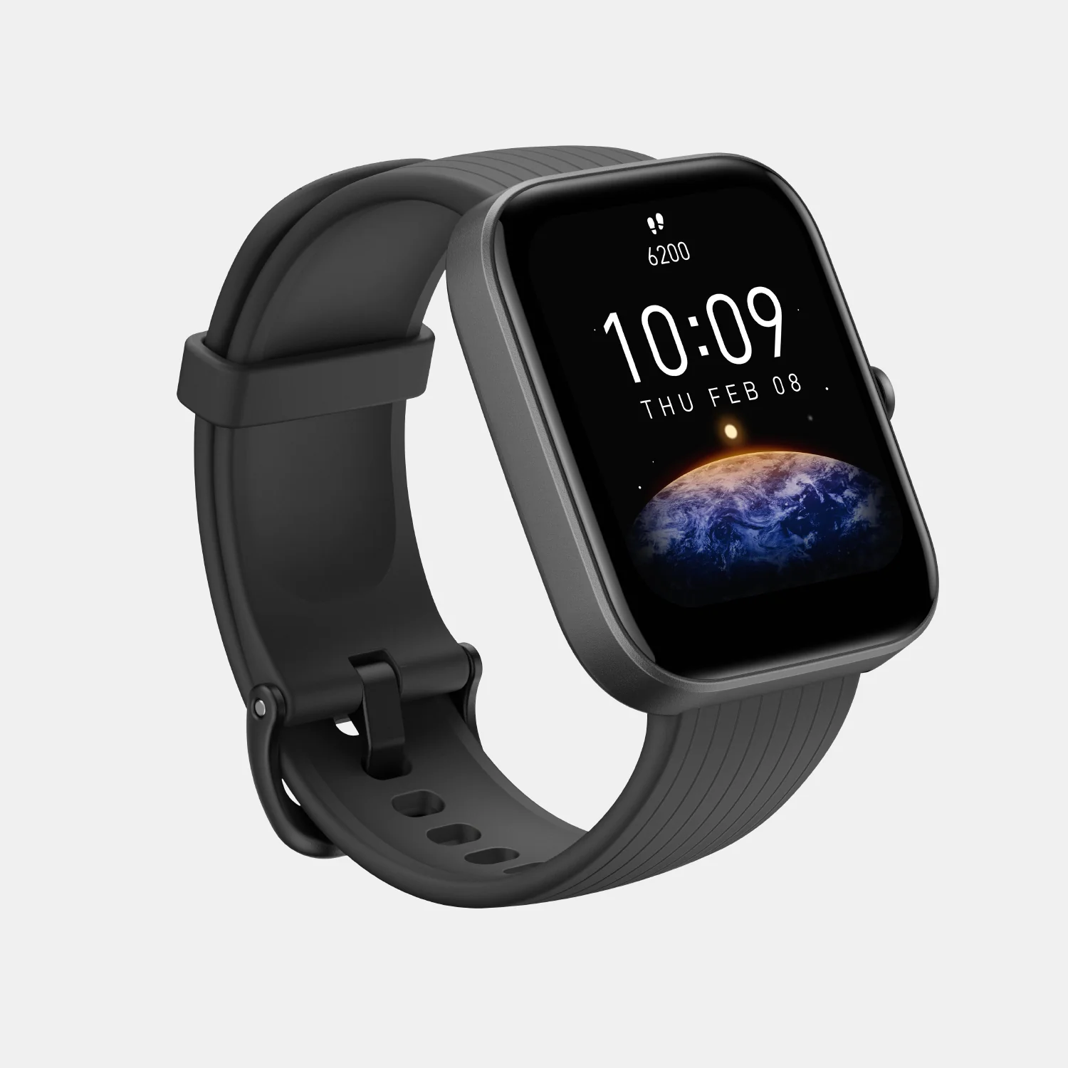Unisex Processor Black Dial LCD Silicone Watch BIP 3 BLACK - Image 4