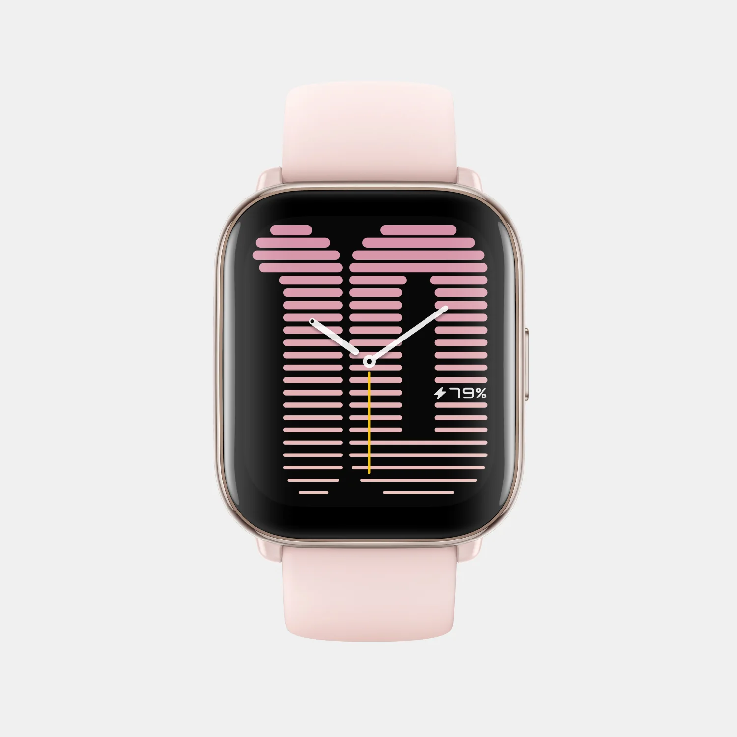 Unisex Processor Petal Pink Dial Amoled Silicone Watch AMAZFIT ACTIVE PETAL PINK - Image 2