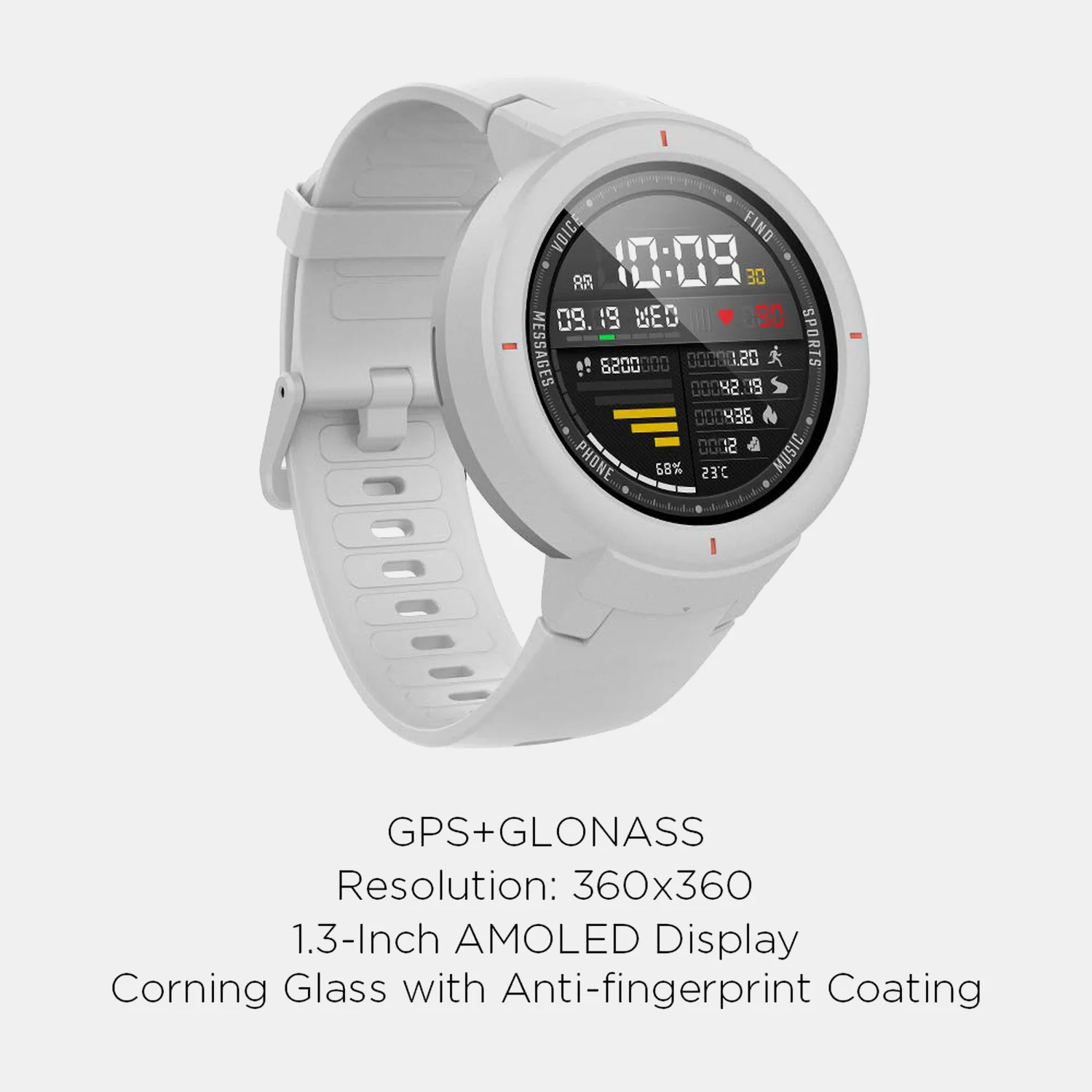 Verge Unisex Quartz White Dial Digital Silicone Watch Verge White - Image 6