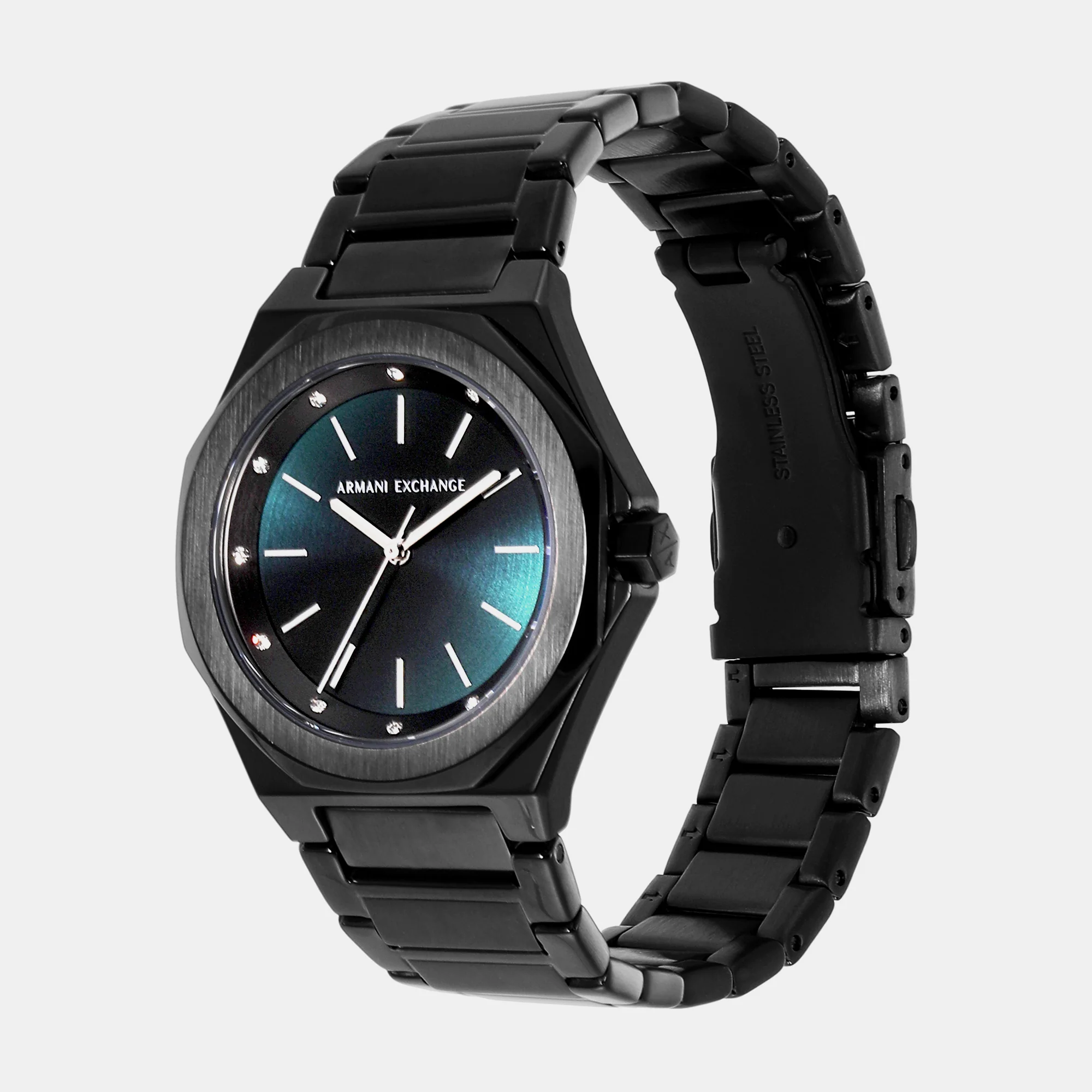 Andrea Women Quartz Blue Dial Analog Stainless Steel Watch AX4609 - Image 4