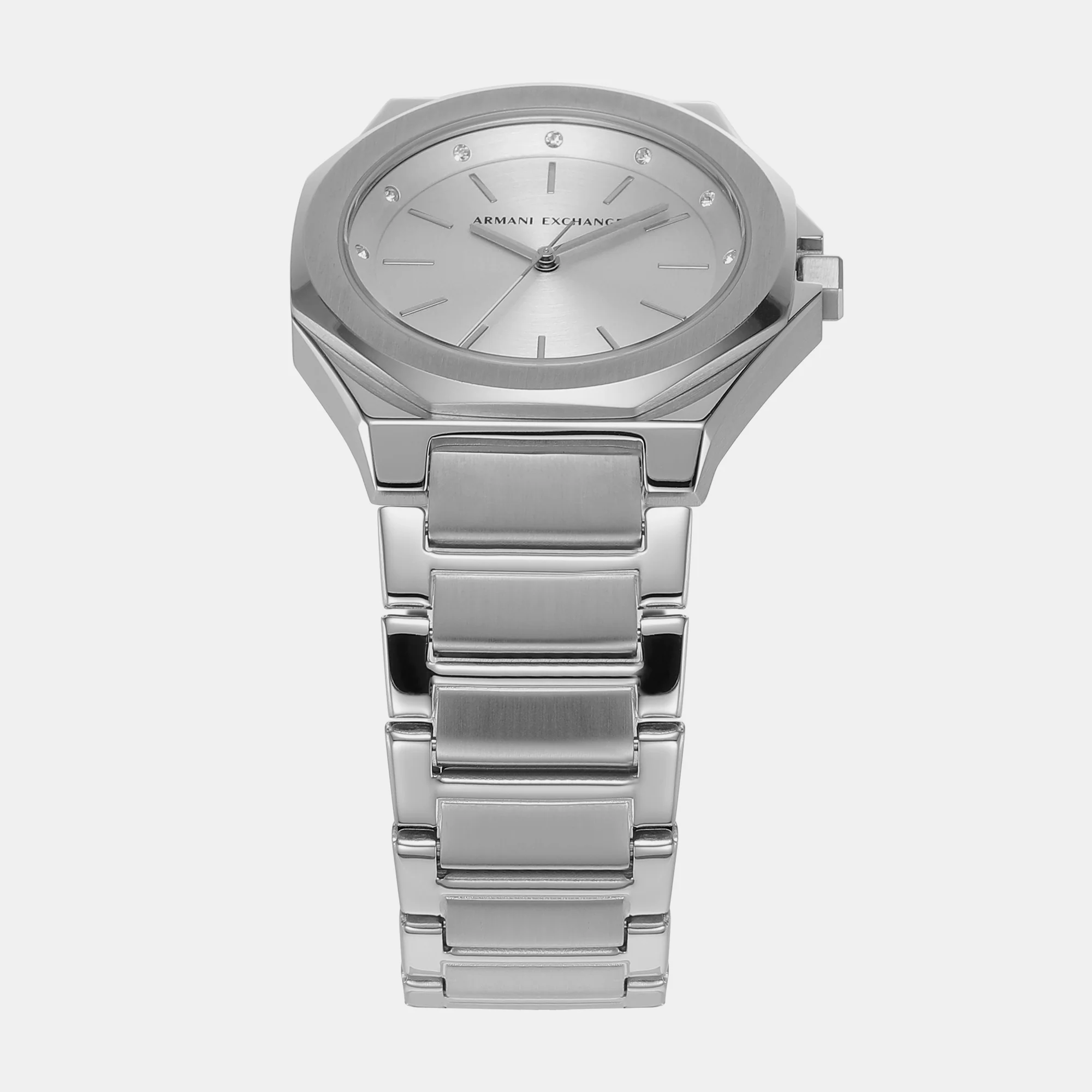 Andrea Women Quartz Silver Dial Analog Stainless Steel Watch AX4606 - Image 2