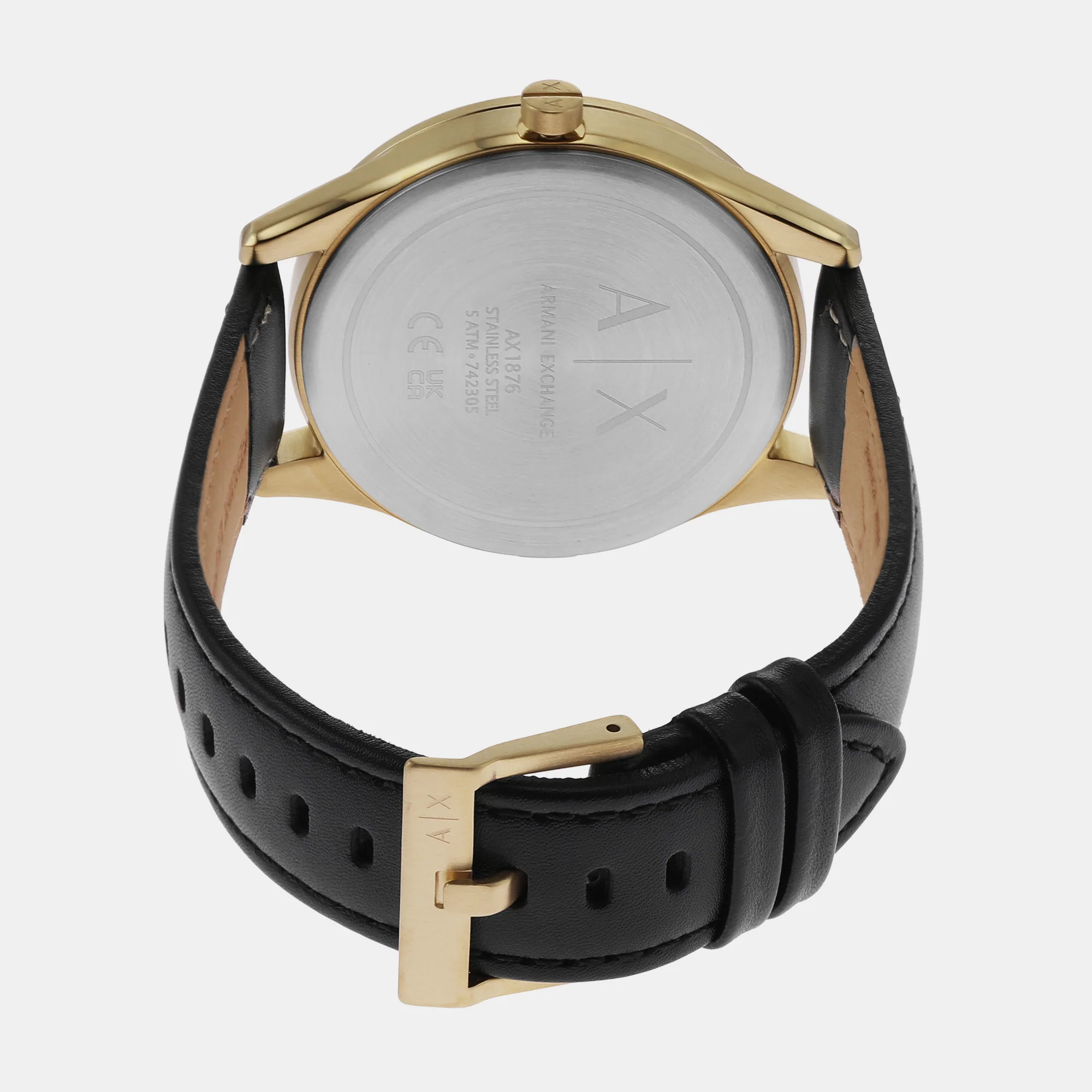 Dante Men Quartz Black Dial Analog Leather Watch AX1876 - Image 6