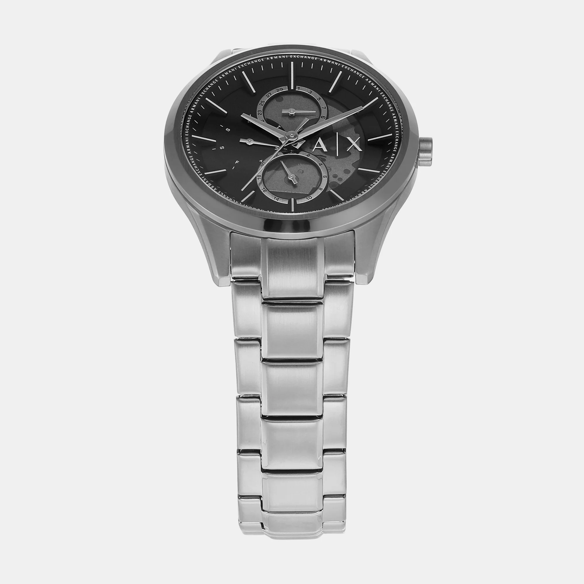 Dante Men Quartz Black Dial Chronograph Stainless Steel Watch AX1873 - Image 3
