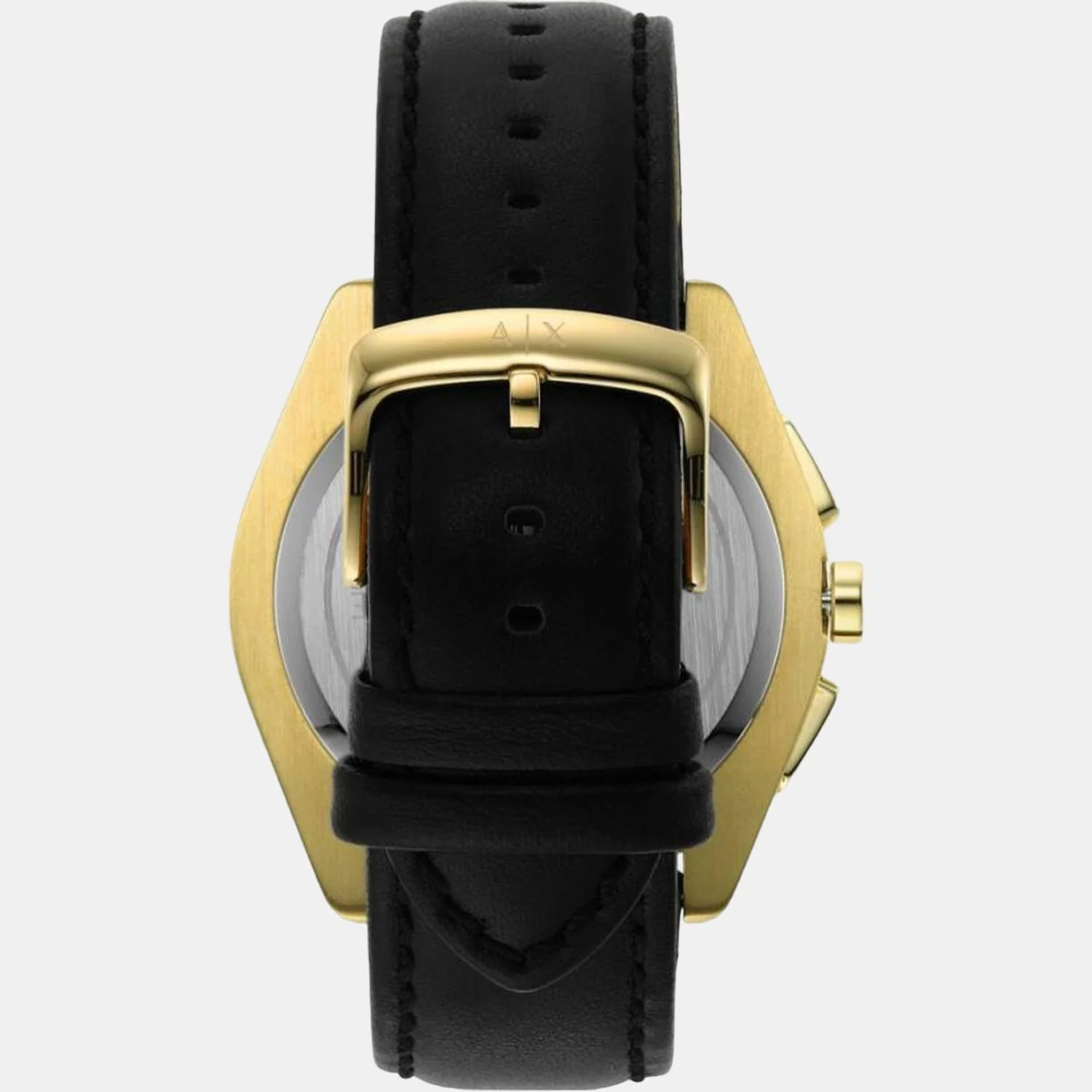 Giacomo Men Quartz Gold Dial Chronograph Leather Watch AX2861 - Image 2