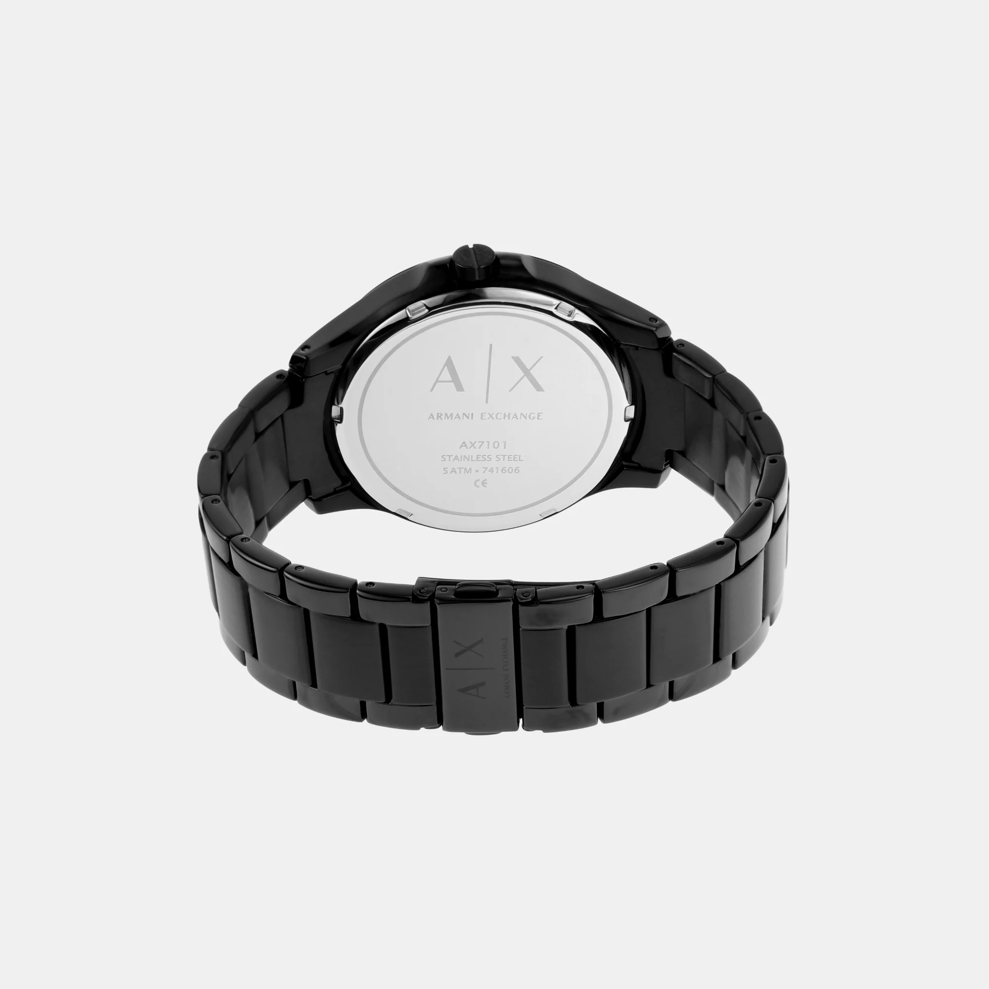 Hampton Men Quartz Black Dial Analog Stainless Steel Watch AX7101 - Image 6