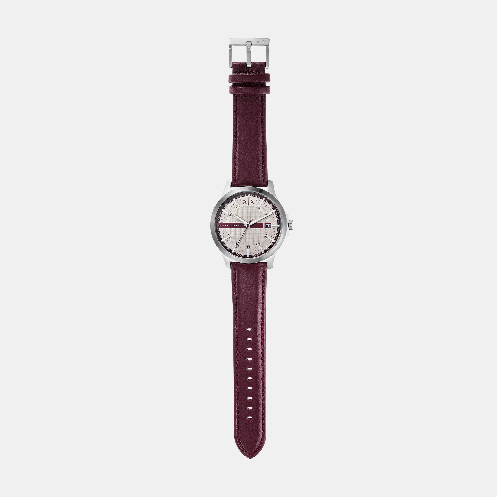 Hampton Men Quartz Grey Dial Analog Leather Watch AX2452 - Image 8