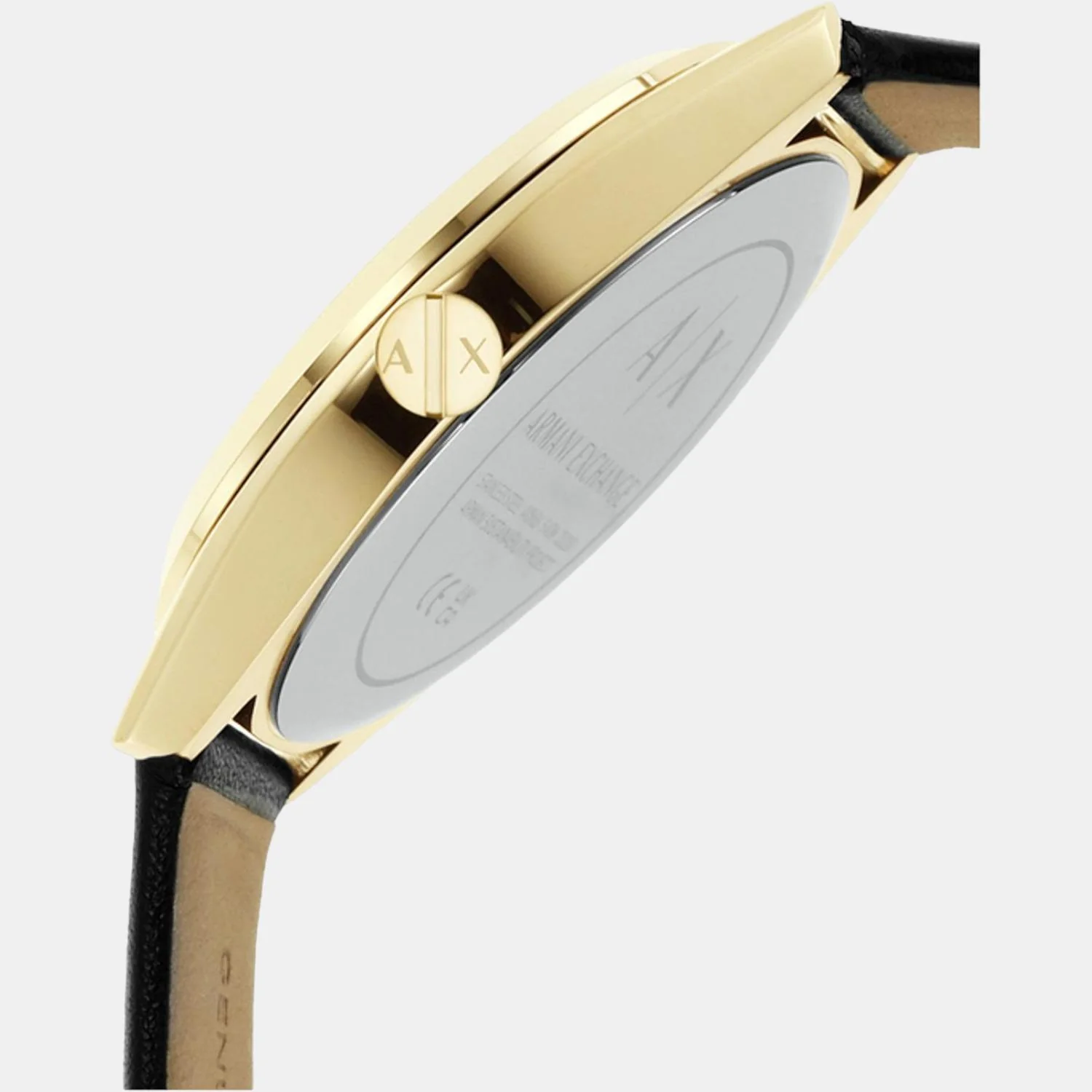 Lady Giacomo Women Quartz Gold Dial Chronograph Leather Watch AX5656 - Image 4