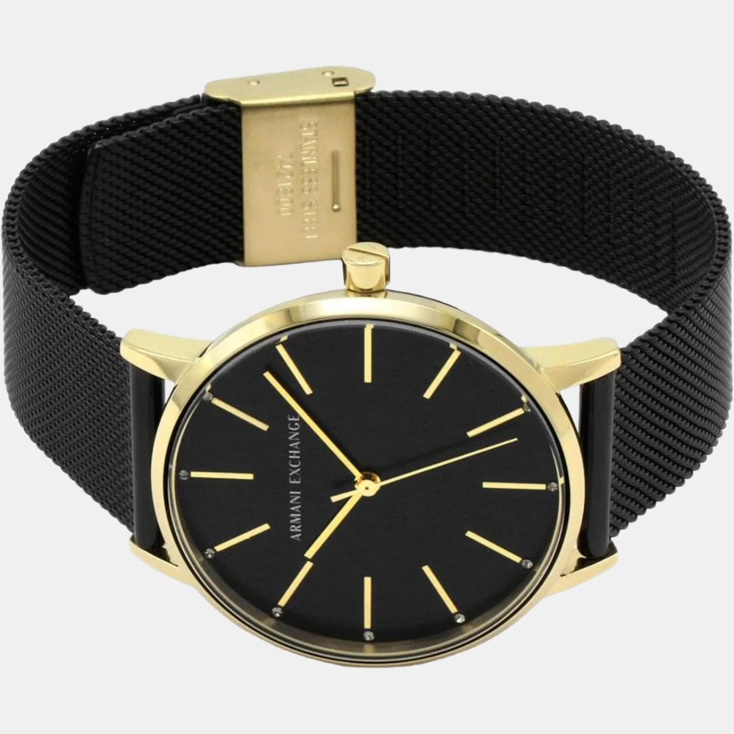 Lola Women Quartz Black Dial Analog Mesh Watch AX5548 - Image 8