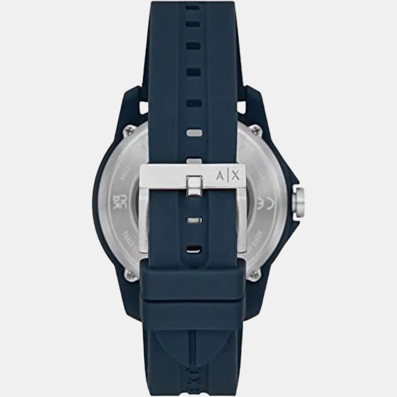 Men Automatic Silver Dial Analog Silicone Watch AX1727 - Image 2