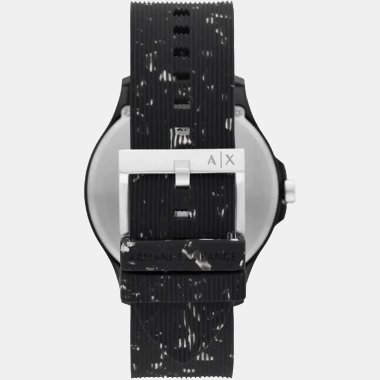 Men Quartz Black Dial Analog Silicone Watch AX2428 - Image 2