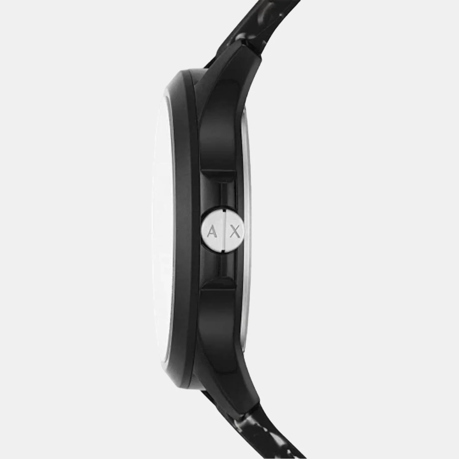 Men Quartz Black Dial Analog Silicone Watch AX2428 - Image 3