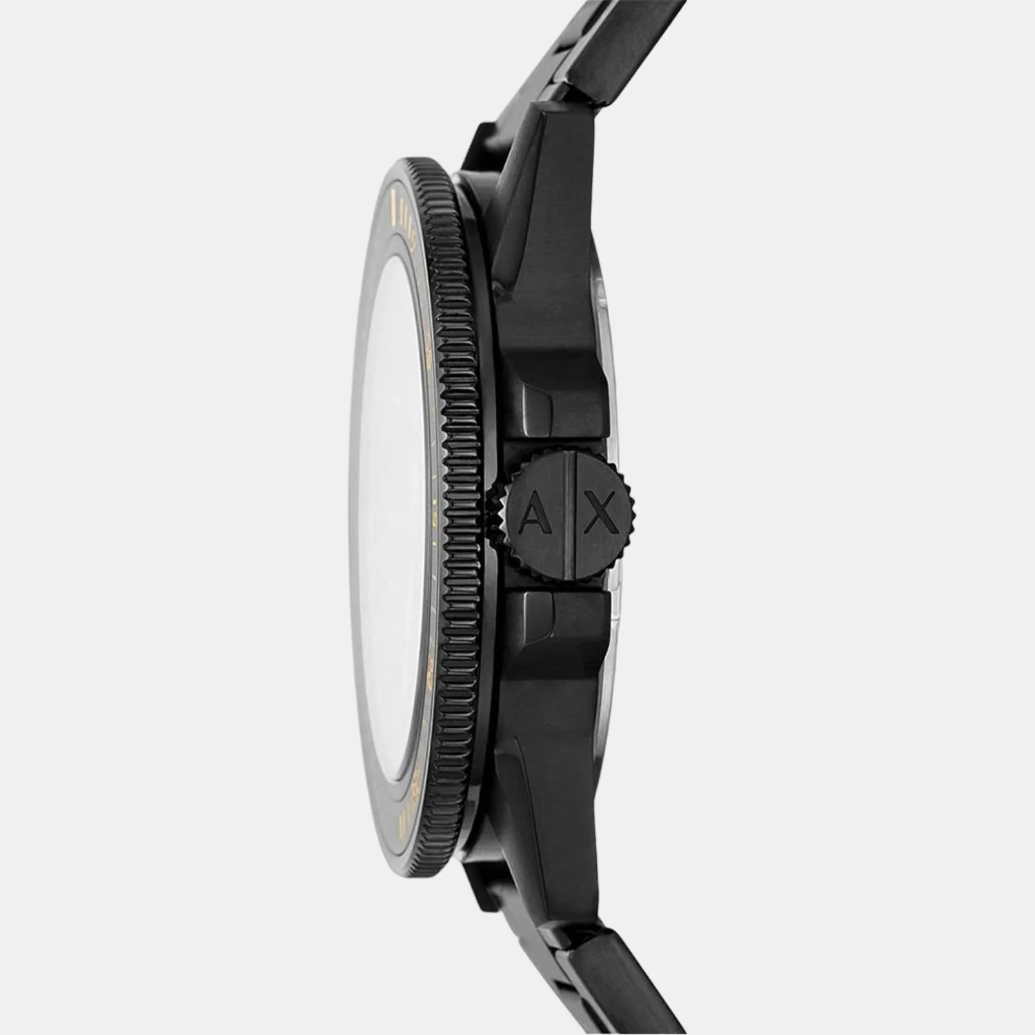 Men Quartz Black Dial Analog Stainless Steel Watch AX1855 - Image 4