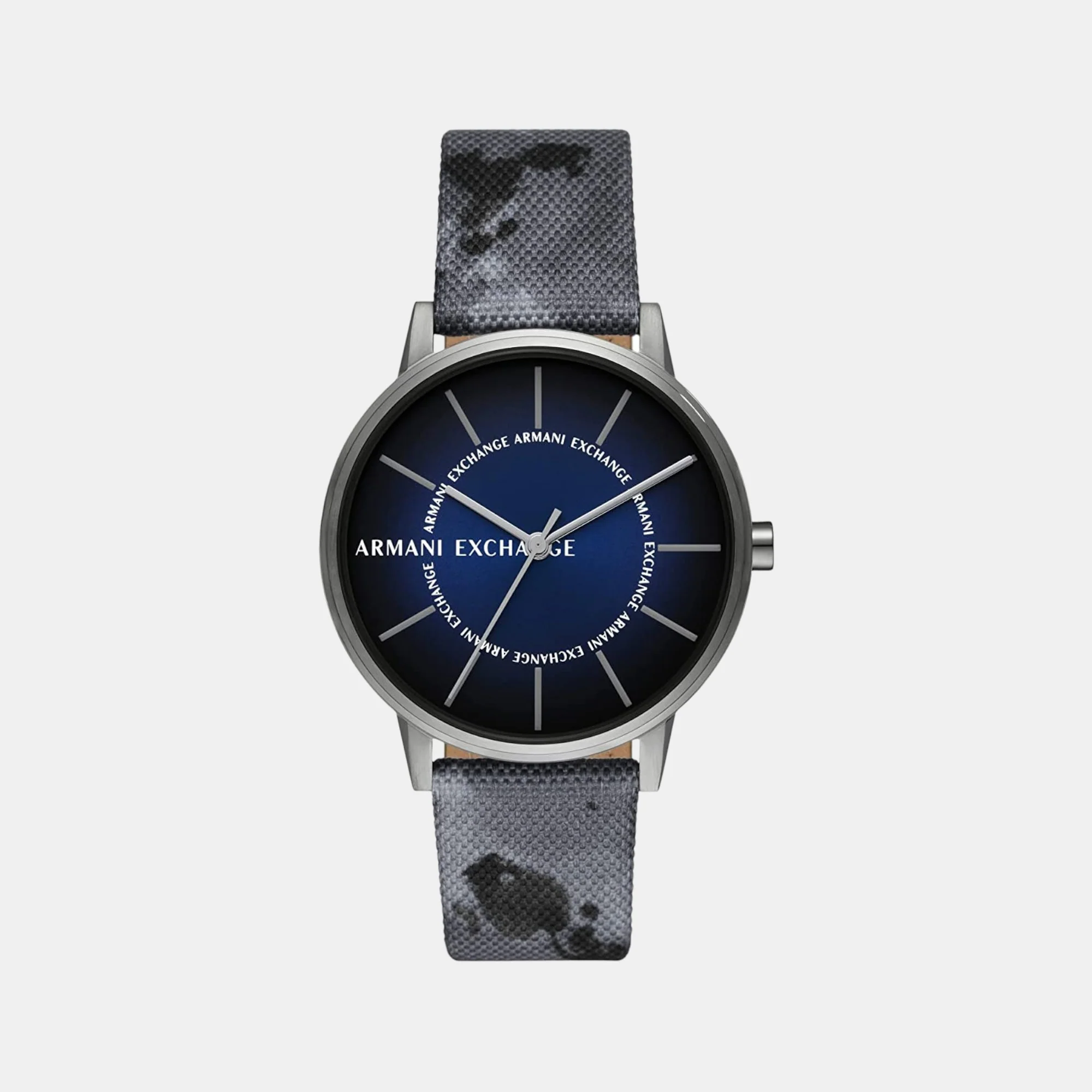 Men Quartz Black Dial Analog Stainless Steel Watch AX2752