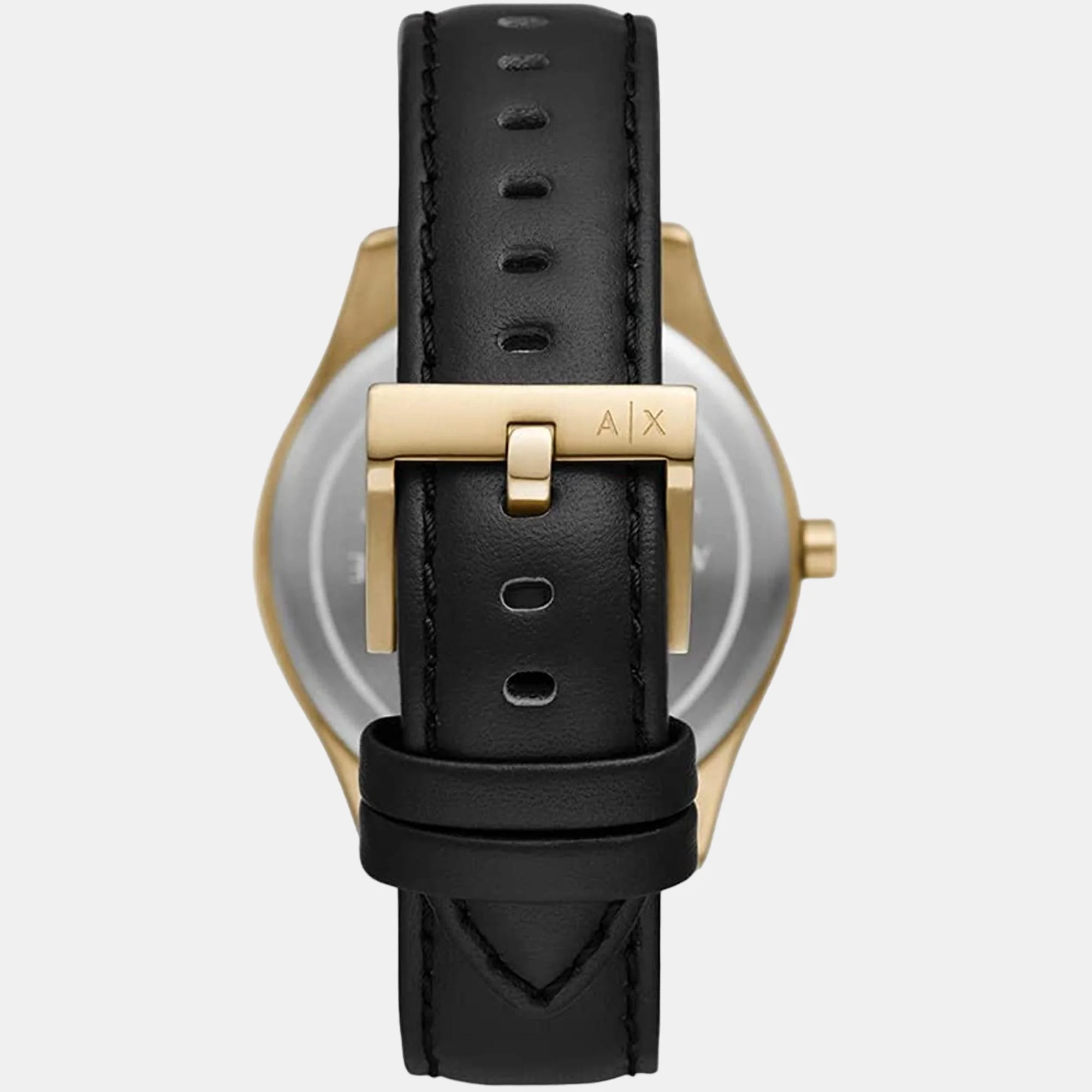 Men Quartz Black Dial Chronograph Leather Watch AX1869 - Image 3